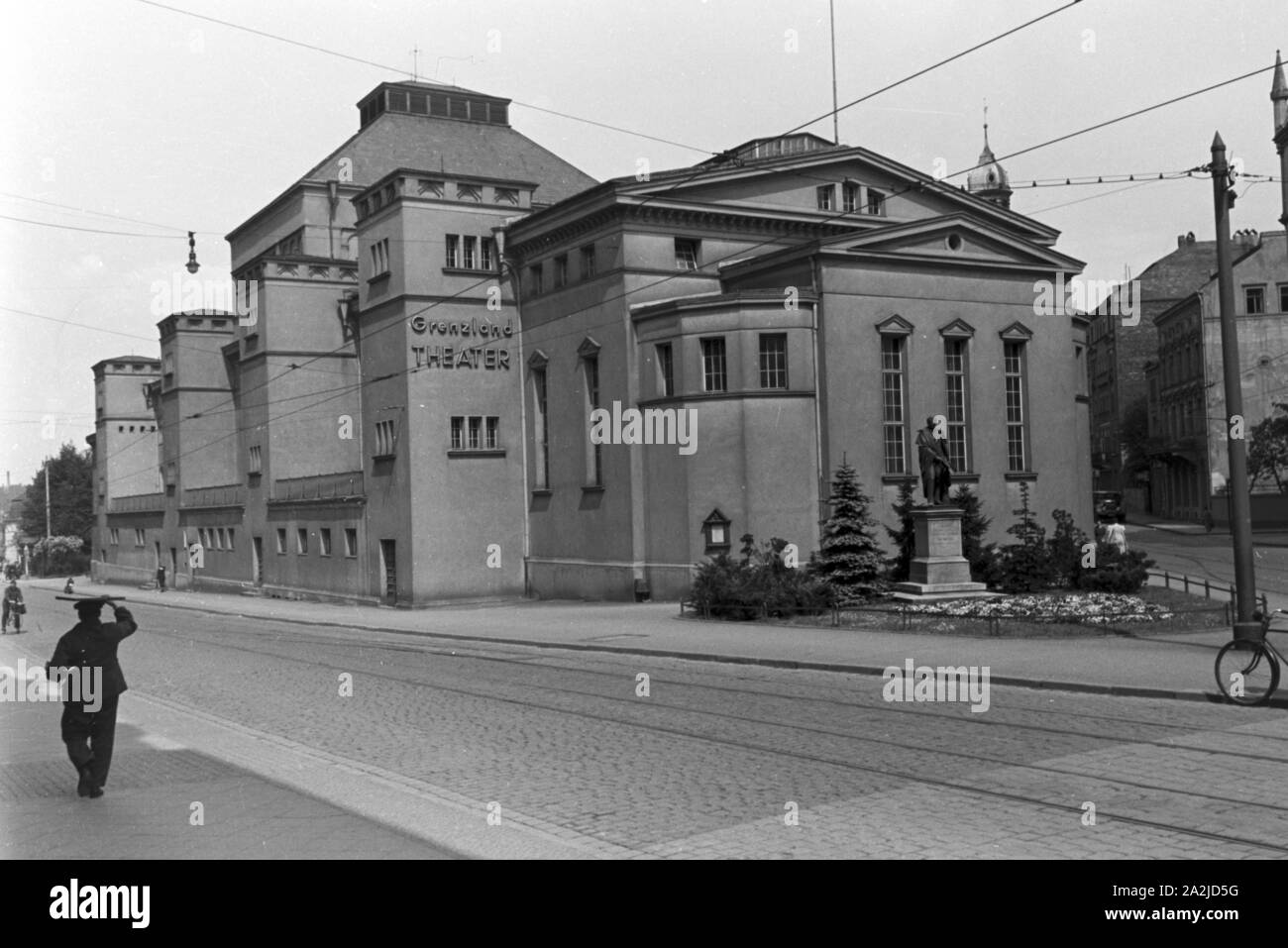 Eine Reise nach Görlitz; Deutsches Reich 1930er Jahre. Un viaggio a Görlitz, Germania 1930s. Foto Stock