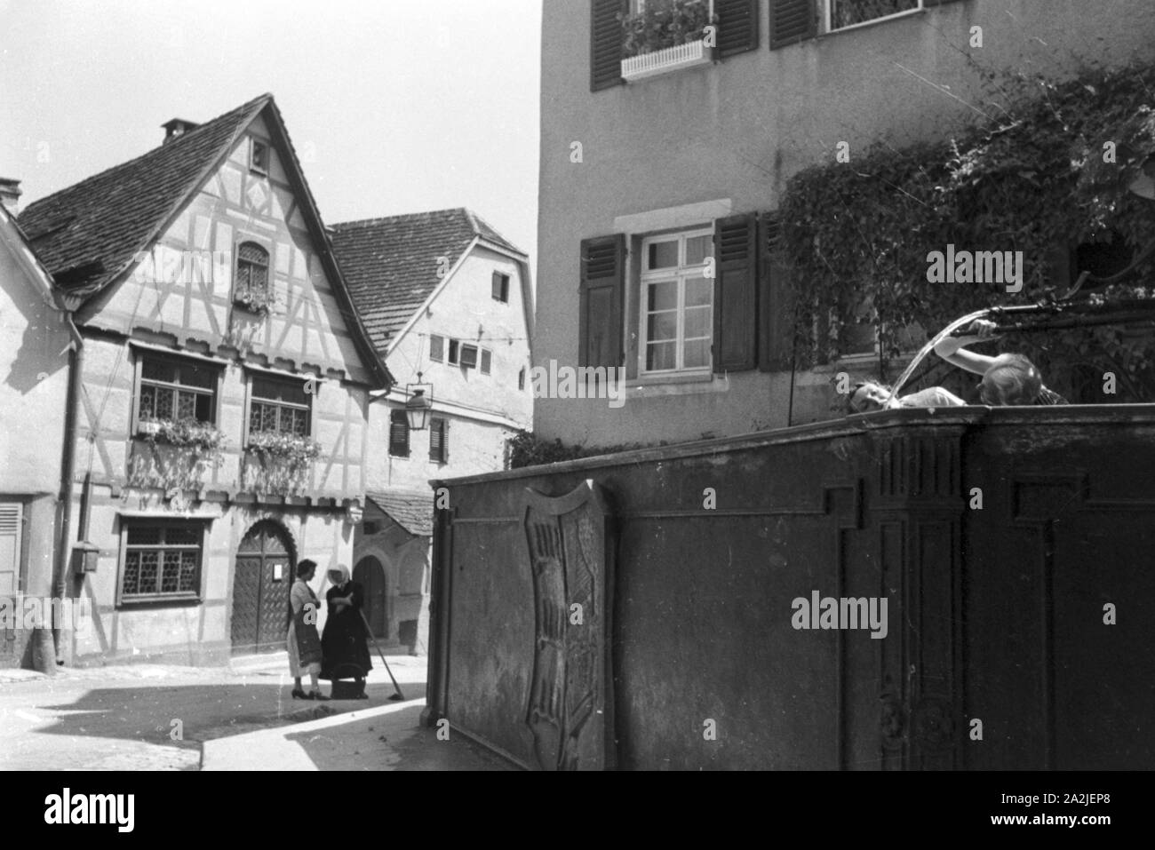 Ein Ausflug nach Marbach, Deutsches Reich 1930er Jahre. Un viaggio a Marbach, Germania 1930s. Foto Stock