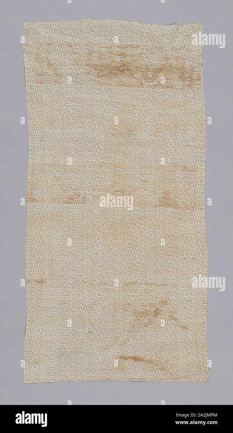 Con il supporto di Thanka (immagine religiosa), XVIII secolo, dinastia Qing (1644-1911), mancesi, Cina, cotone, ad armatura a tela, rullo stampato, 123.4 × 61 cm (48 5/8 × 24 in Foto Stock