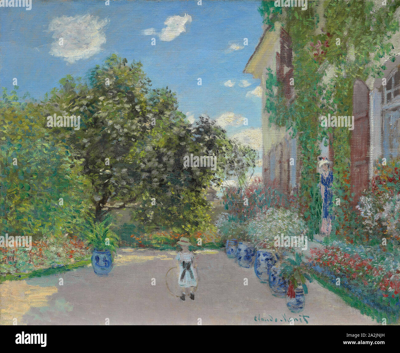 L'artista della casa a Argenteuil, 1873, Claude Monet, Francese, 1840-1926, Francia, olio su tela, 60,2 × 73,3 cm (23 11/16 × 28 7/8 in Foto Stock