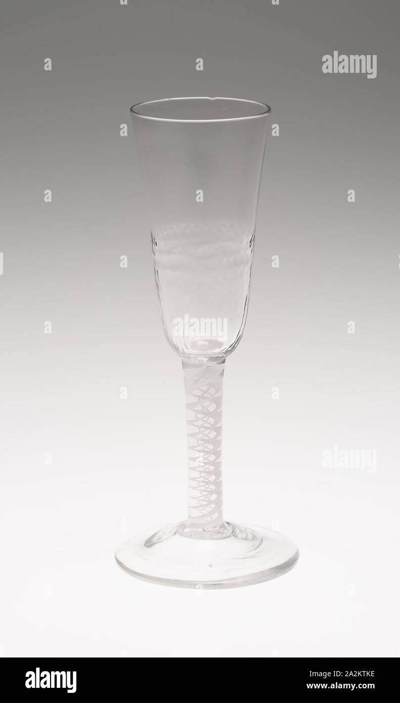 La tostatura Ale Vetro, c. 1760, Inghilterra, vetro, 19,8 cm (7 13/16 in Foto Stock