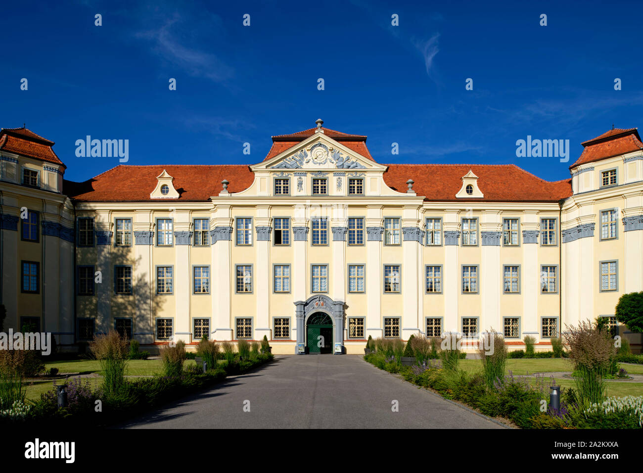 Nuovo castello a Tettnang, vicino al lago di Costanza, quartiere Bodensee, Baden-Württemberg, Germania Foto Stock