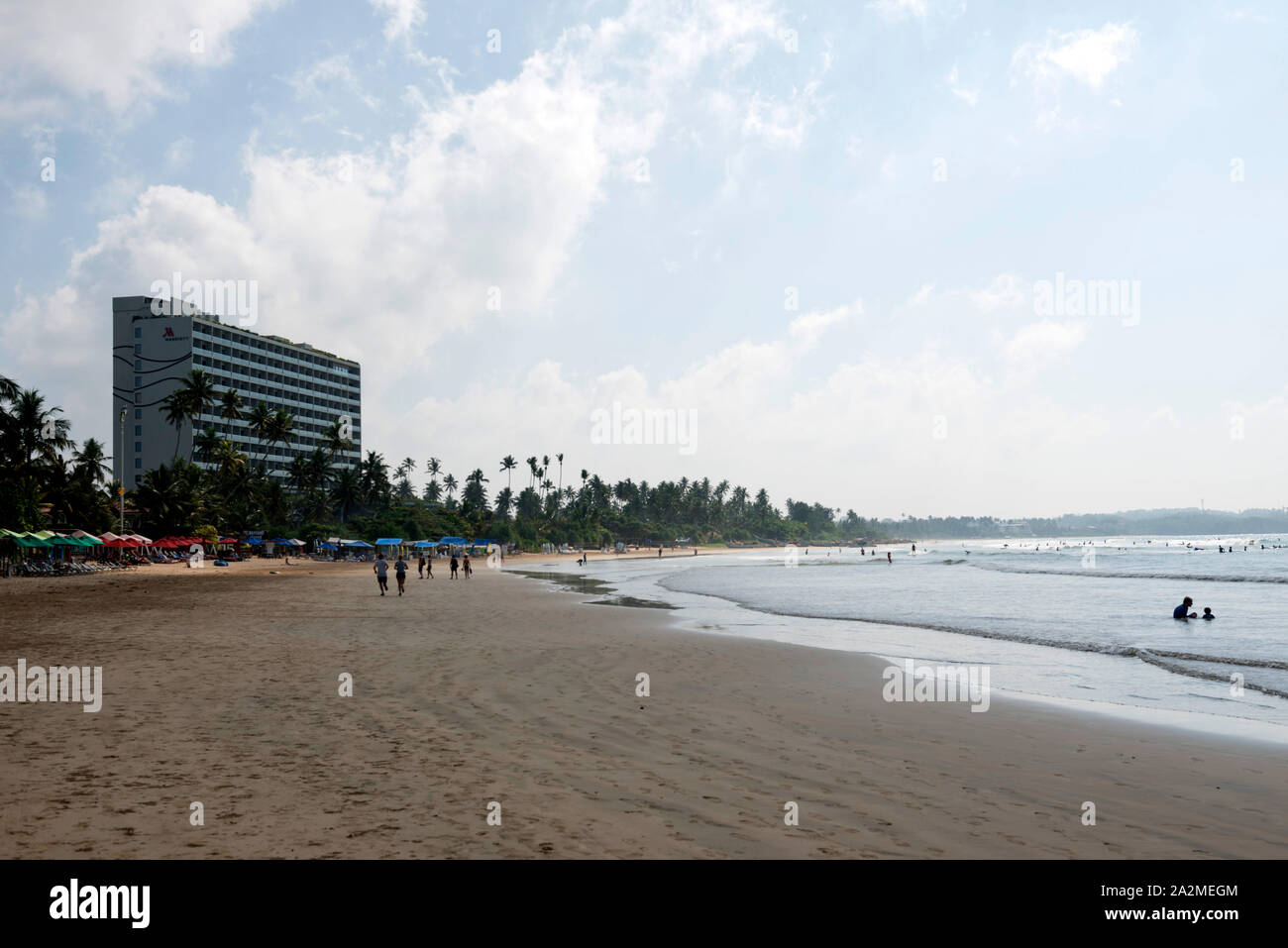 Sri Lanka, Provincia del Sud, Sud du Sri Lanka Süd, Sri Lanka, Sud Sri Lanka, Weligama, plage, Strand, spiaggia, sport, Surf, Surfen Foto Stock