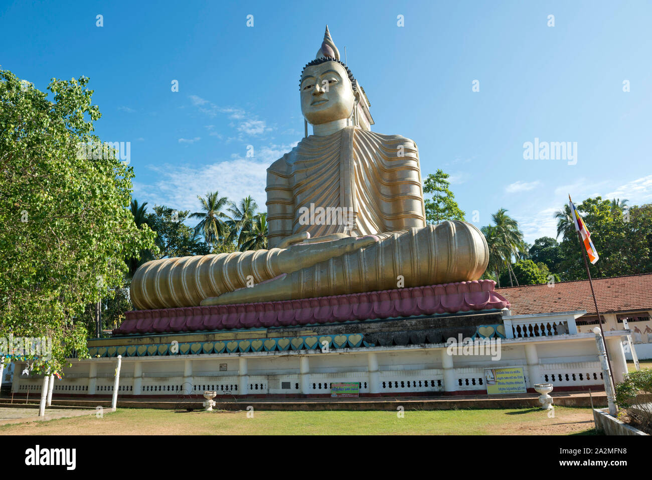 Sri Lanka, Provincia del Sud, Sud du Sri Lanka Süd, Sri Lanka, Sud Sri Lanka, tempio Dikwela Wewurukannala Vihara, Bouddha, Buddha Foto Stock