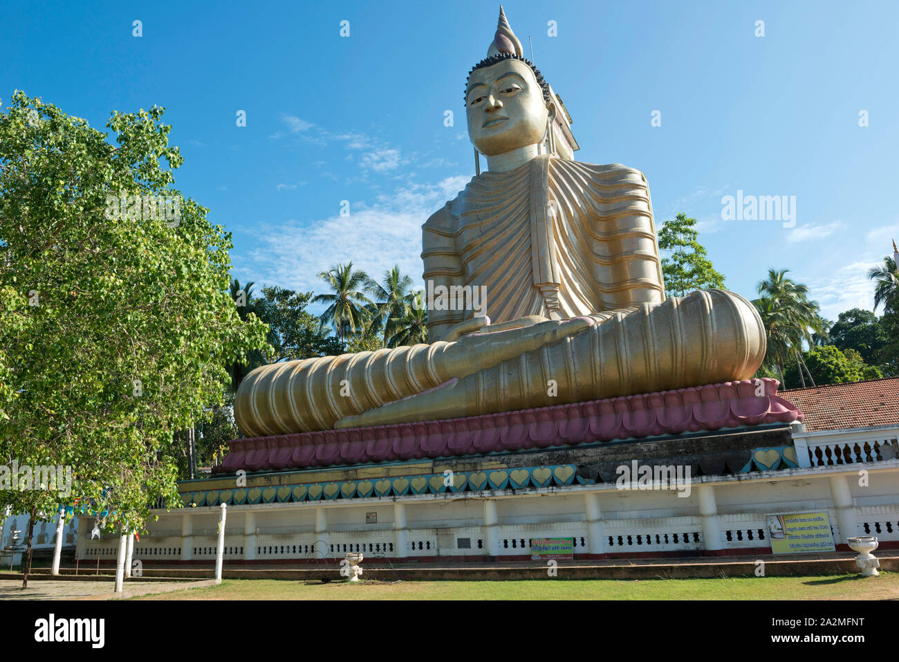 Sri Lanka, Provincia del Sud, Sud du Sri Lanka Süd, Sri Lanka, Sud Sri Lanka, tempio Dikwela Wewurukannala Vihara, Bouddha, Buddha Foto Stock