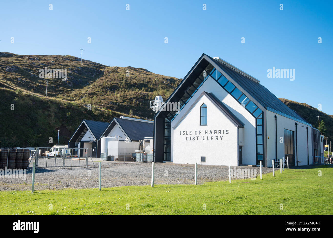 Isle of Harris distilleria, Harris, Ebridi Esterne, Scozia. Il Gin e distillerie di whisky Foto Stock