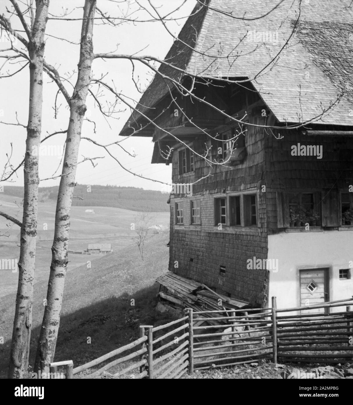 Ein Ausflug in den Südschwarzwald, Deutsches Reich 1930er Jahre. Un viaggio per la Foresta Nera meridionale, Germania 1930s. Foto Stock