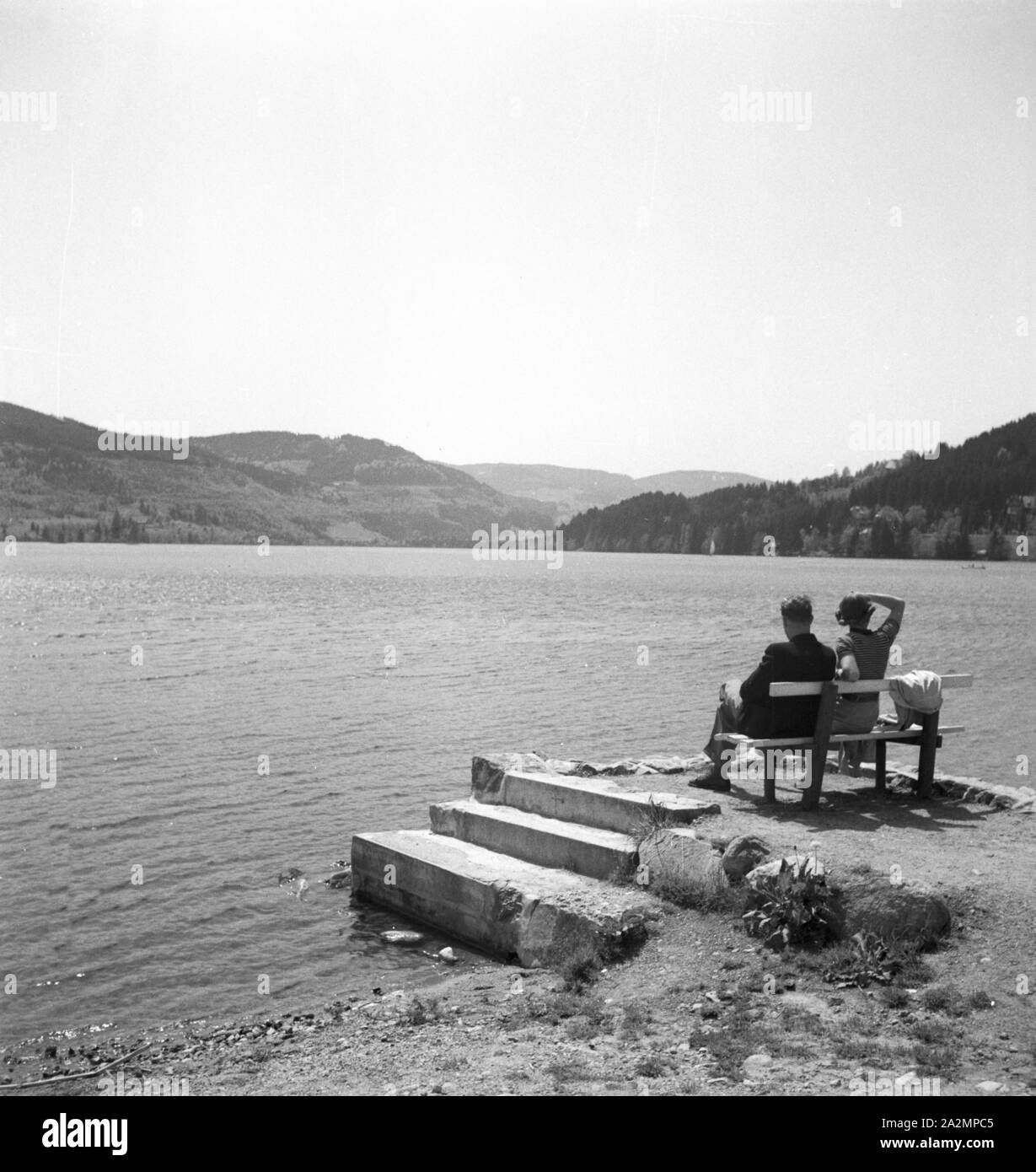 Ein Ausflug in den Südschwarzwald, Deutsches Reich 1930er Jahre. Un viaggio per la Foresta Nera meridionale, Germania 1930s. Foto Stock