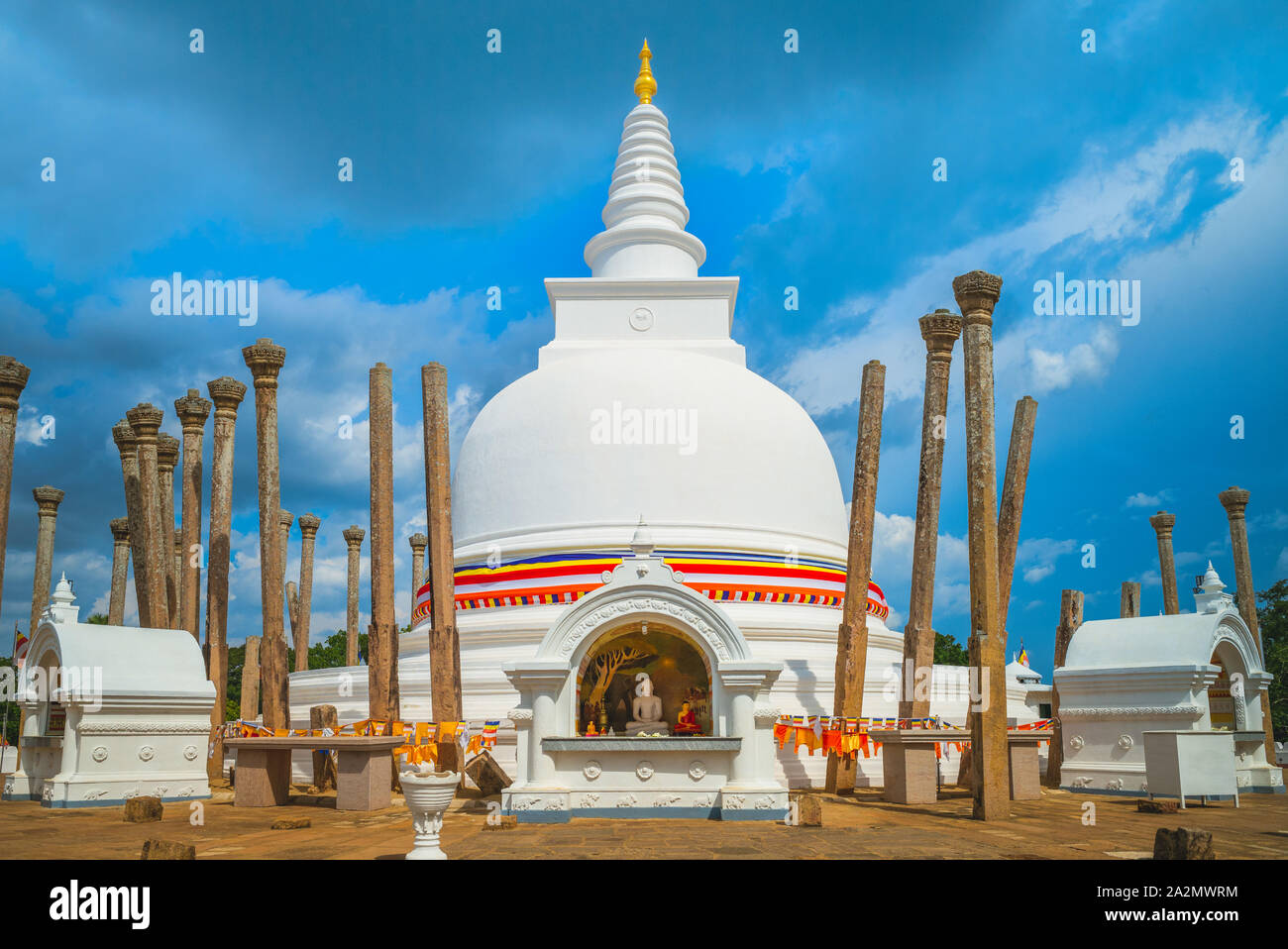 Thuparamaya, primo tempio buddista in Sri Lanka Foto Stock