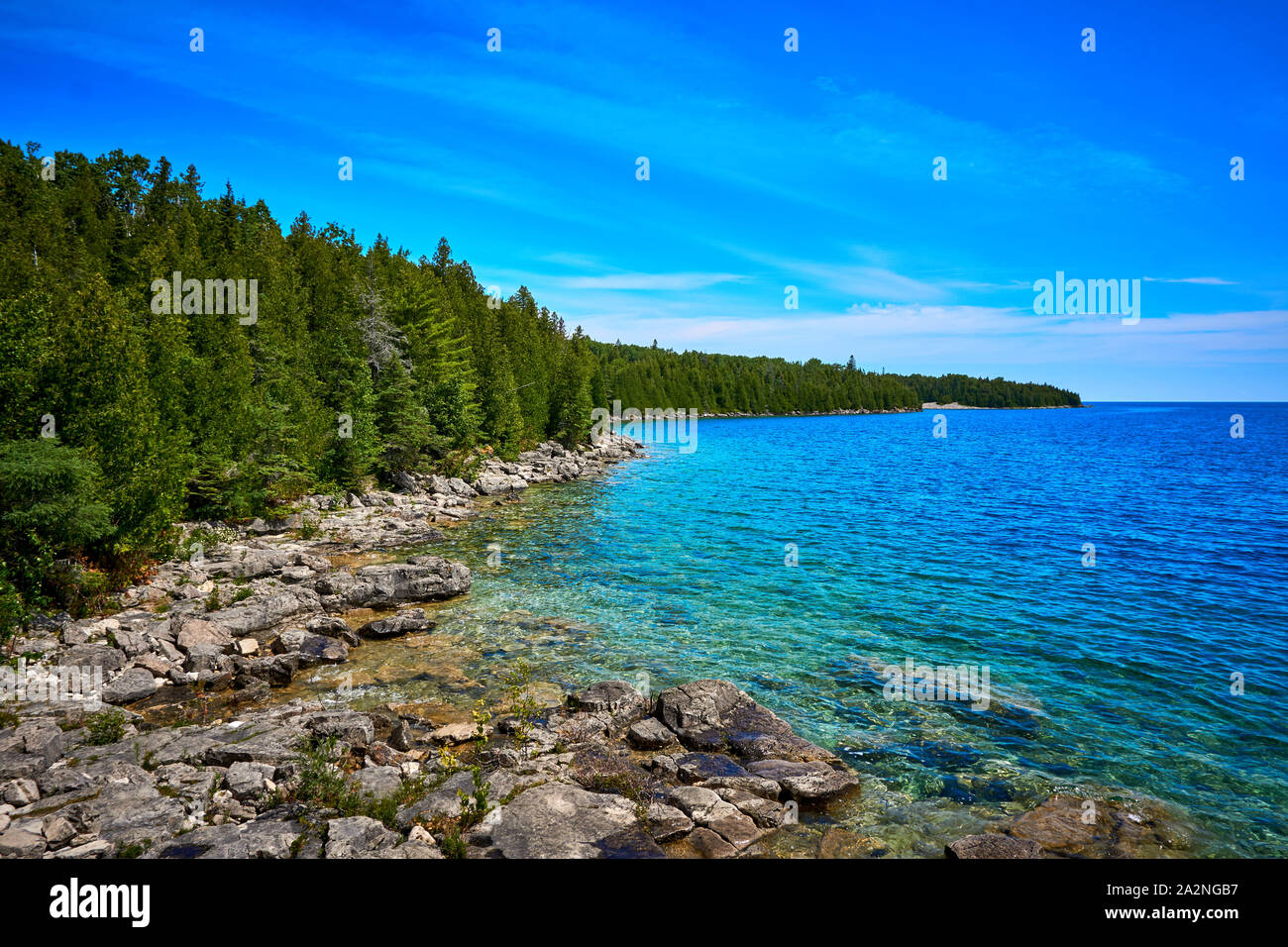 Tobermory Ontario Canada Bruce penisola parco nazionale Foto Stock