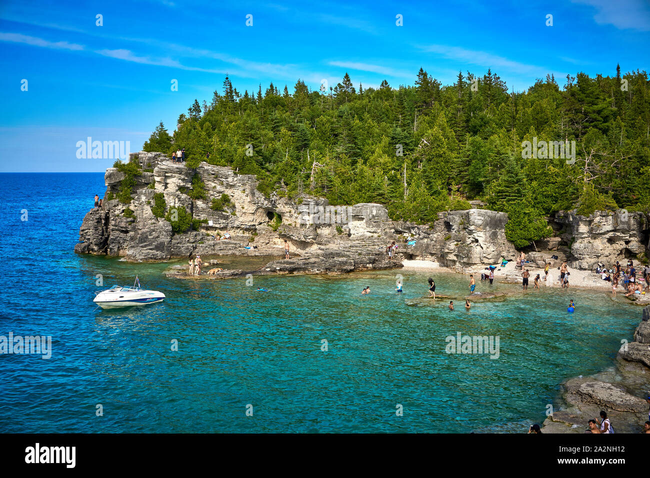 La Grotta Tobermory Bruce penisola parco nazionale di Ontario Canada Foto Stock