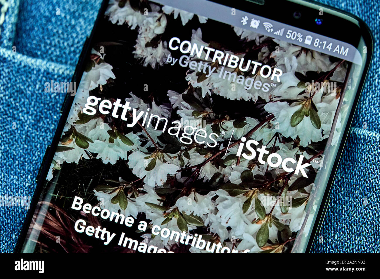 MONTREAL, Canada - 23 dicembre 2018: Collaboratore Getty app Android sul Samsung s8 schermo. Getty Images, Inc. è un fornitore di immagini stock, editoriale Foto Stock