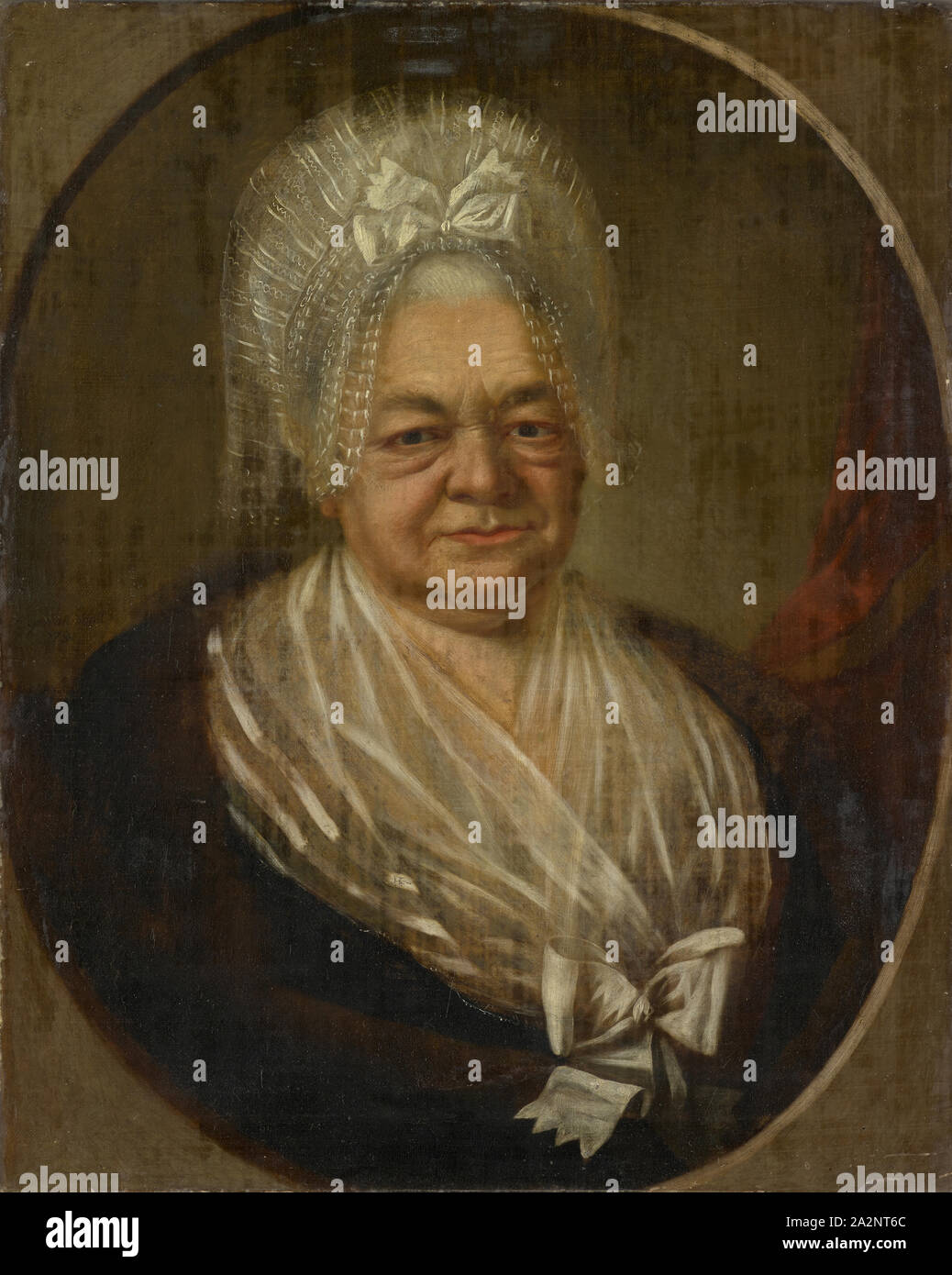 Ritratto di Judith Iselin-Schardt, 1786, olio su tela, 65 x 52 cm, firmata e datata a sinistra sopra la spalla: C. Tedesco [n] pinxit, 1786, Carl Germann Lichtensteig/SAN Gallo 1755-1830 Solothurn Foto Stock