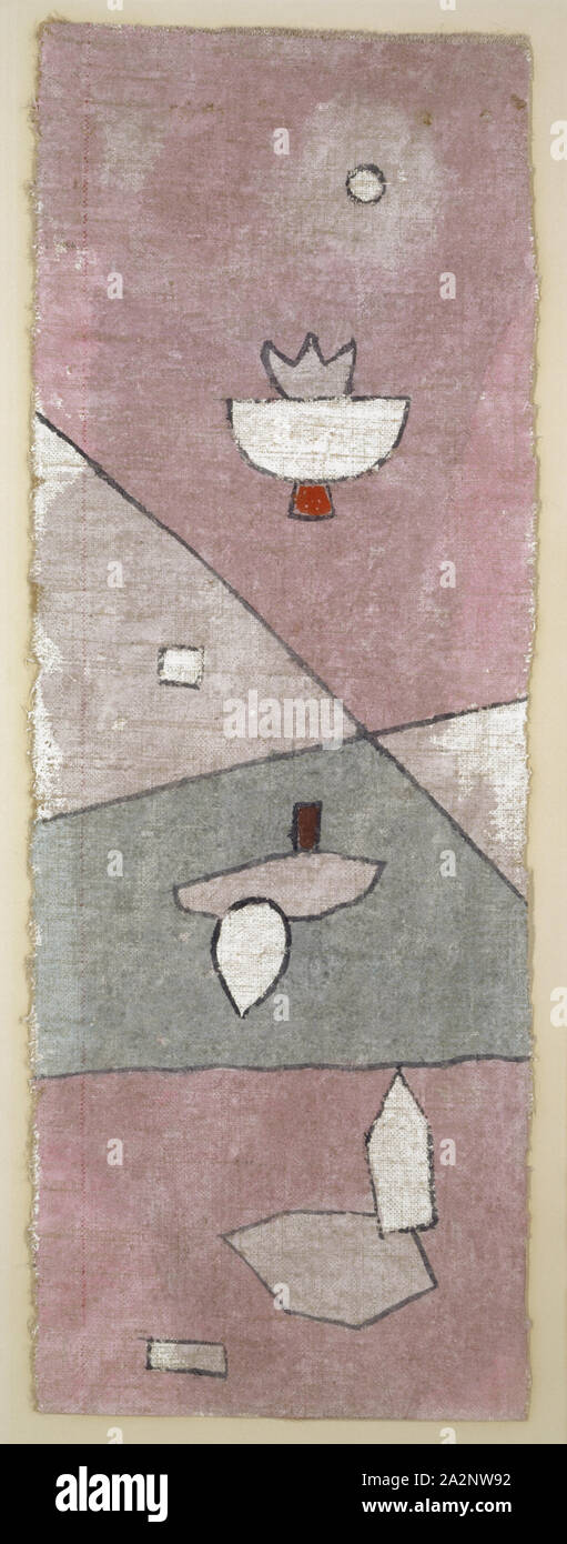 Pflanzen-Analytisches, 1932, 229 (V 9), acquerello su base di gesso su tela su cartone, 53,5 x 19 cm, firmato in alto a sinistra: Klee, datata e inscritto originariamente sul cartone con creste marginali: 1932 V. 9. [Plant-Analytical conservati in restauro File], Paul Klee Münchenbuchsee/Berna 1879-1940 Muralto b. Locarno/Tessin Foto Stock