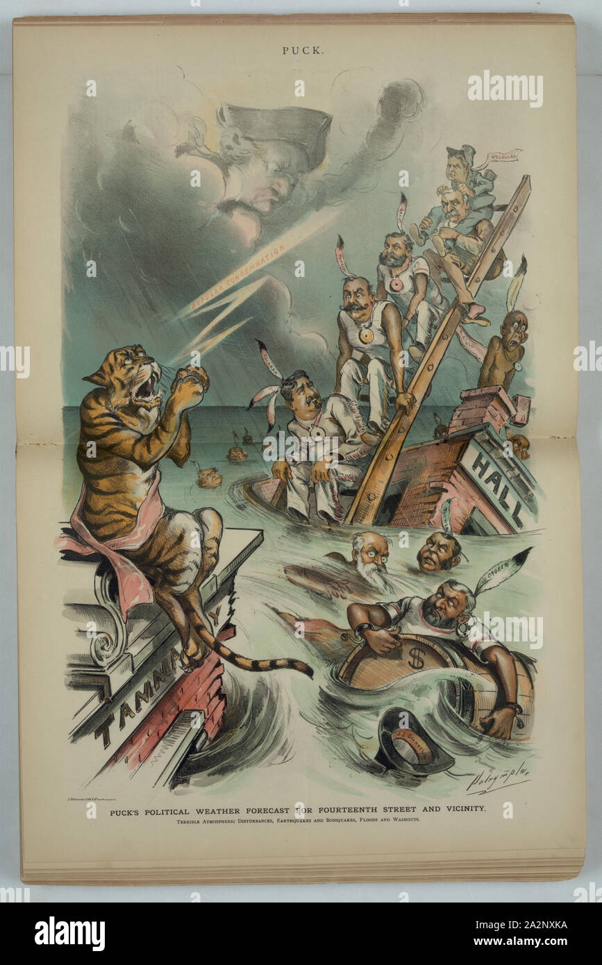 Puck politici dell previsioni meteo per quattordicesima strada e vicinanze / Dalrymple. Foto Stock