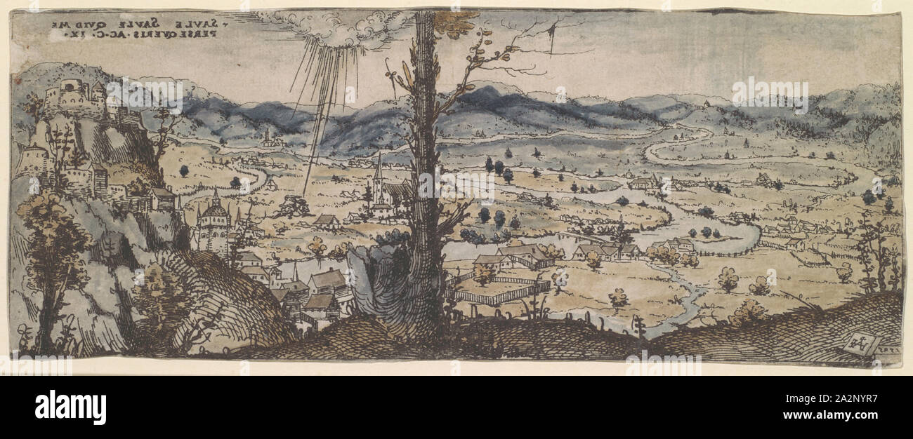 Augustin Hirschvogel, Norimberga 1503-1553 Wien Foto Stock