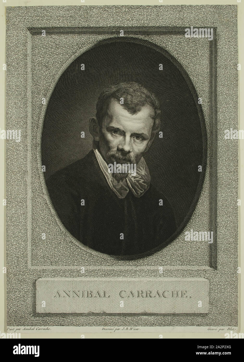 Tableau Mural Annibale Carracci - Saint Jean-Baptiste - Reproduction Sur Toile Prêt à Accrocher