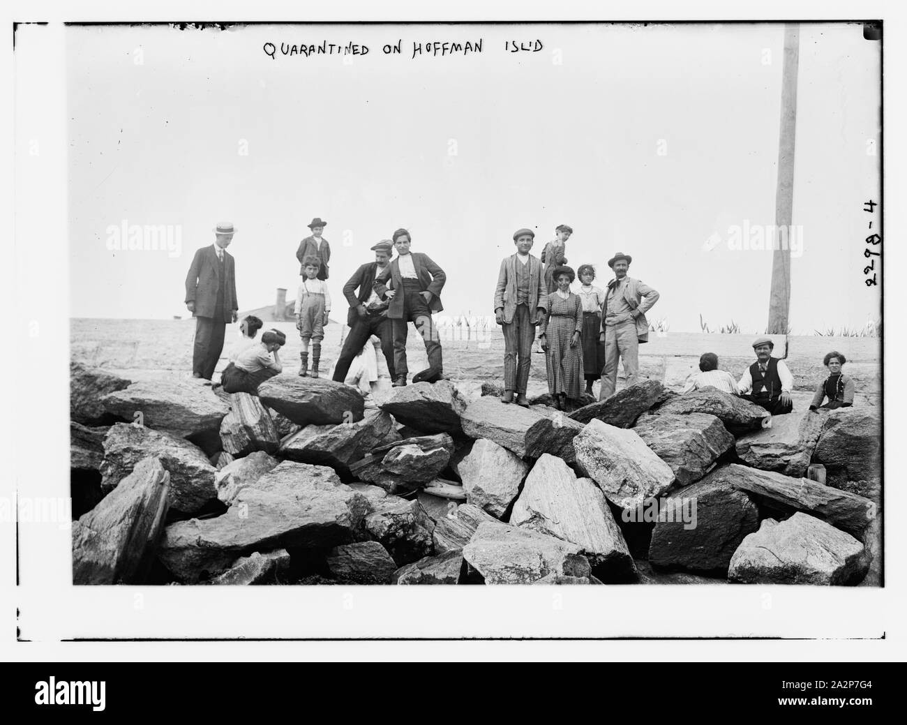In quarantena in Hoffman Isl. Foto Stock