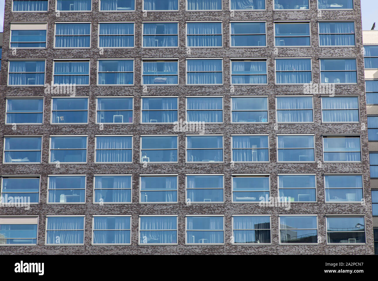 Casa residenziale, apartment house, facciata Rotterdam, Paesi Bassi Foto Stock