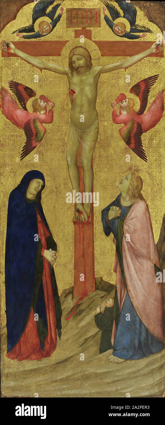 Eventualmente Turone da Verona, italiano, la Crocifissione, 1351, tempera su pannello in legno, senza cornice: 58 1/2 × 21 1/4 pollici (148,6 × 54 cm Foto Stock Eventualmente Turone da Verona, italiano, la Crocifissione, 1351, tempera su pannello in legno, senza cornice: 58 1/2 × 21 1/4 pollici (148,6 × 54 cm Foto Stock