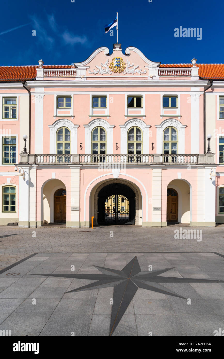 Il Parlamento estone ha edifici a Tallinn in Estonia. Foto Stock
