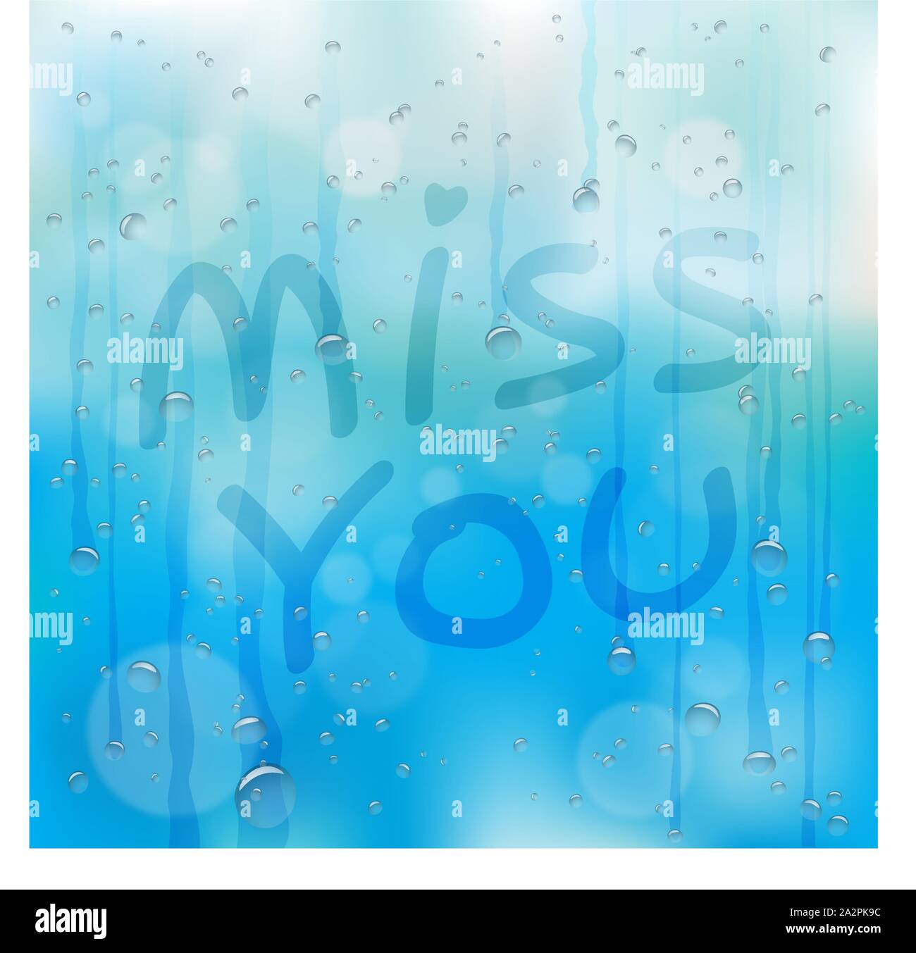 Illustrazione miss you estate Illustrazione Vettoriale