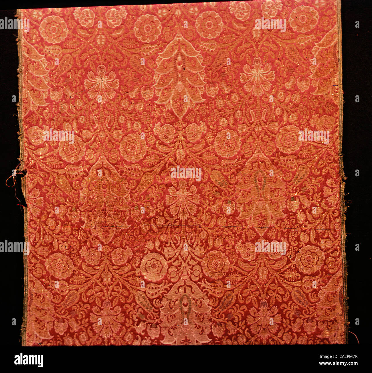 Islamica, iraniani, Seljuk frammento Textle, del XII secolo, fili di seta Foto Stock