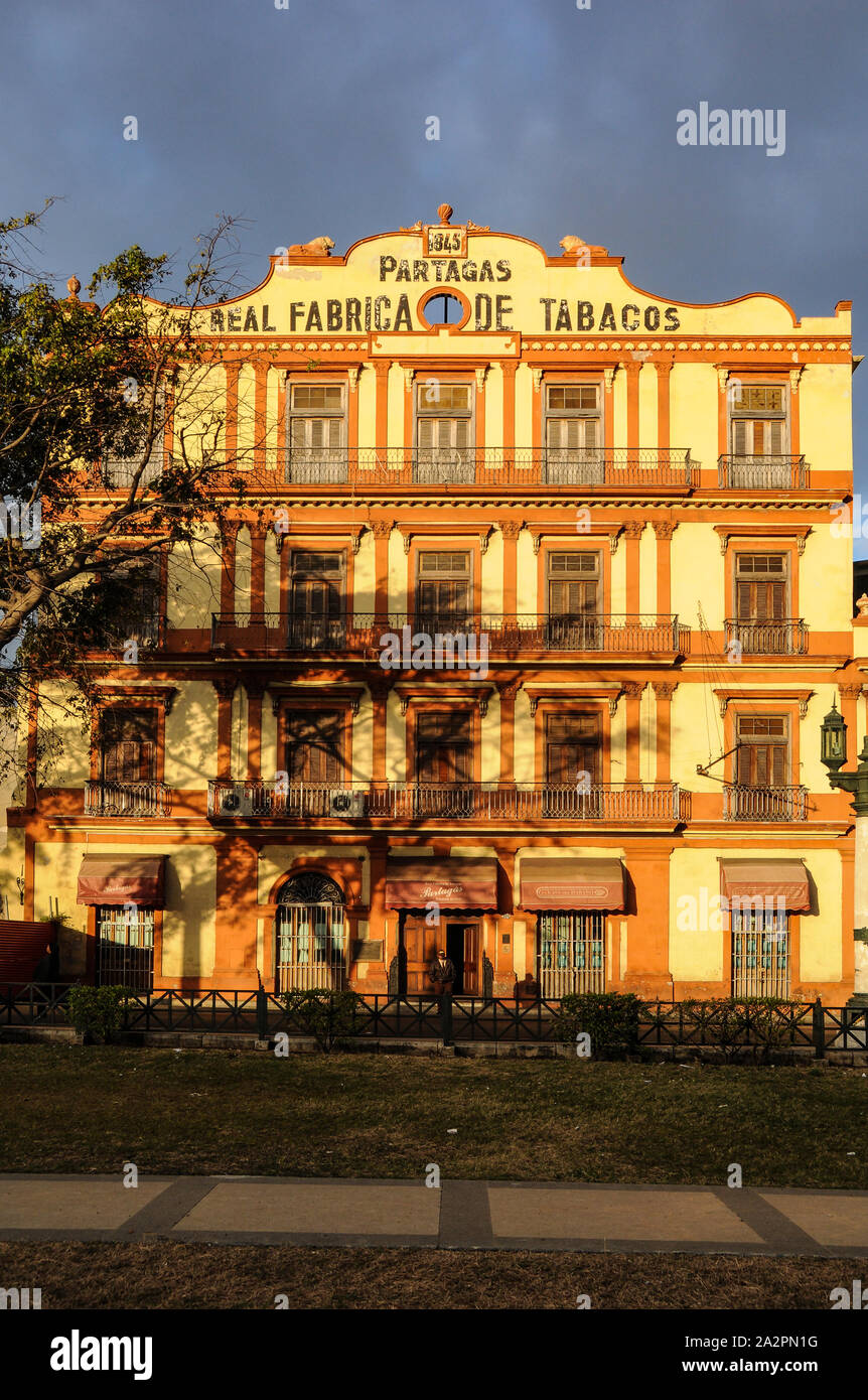 Partagas, Real Fabrica de Tabacos, Havana, Cuba Foto Stock