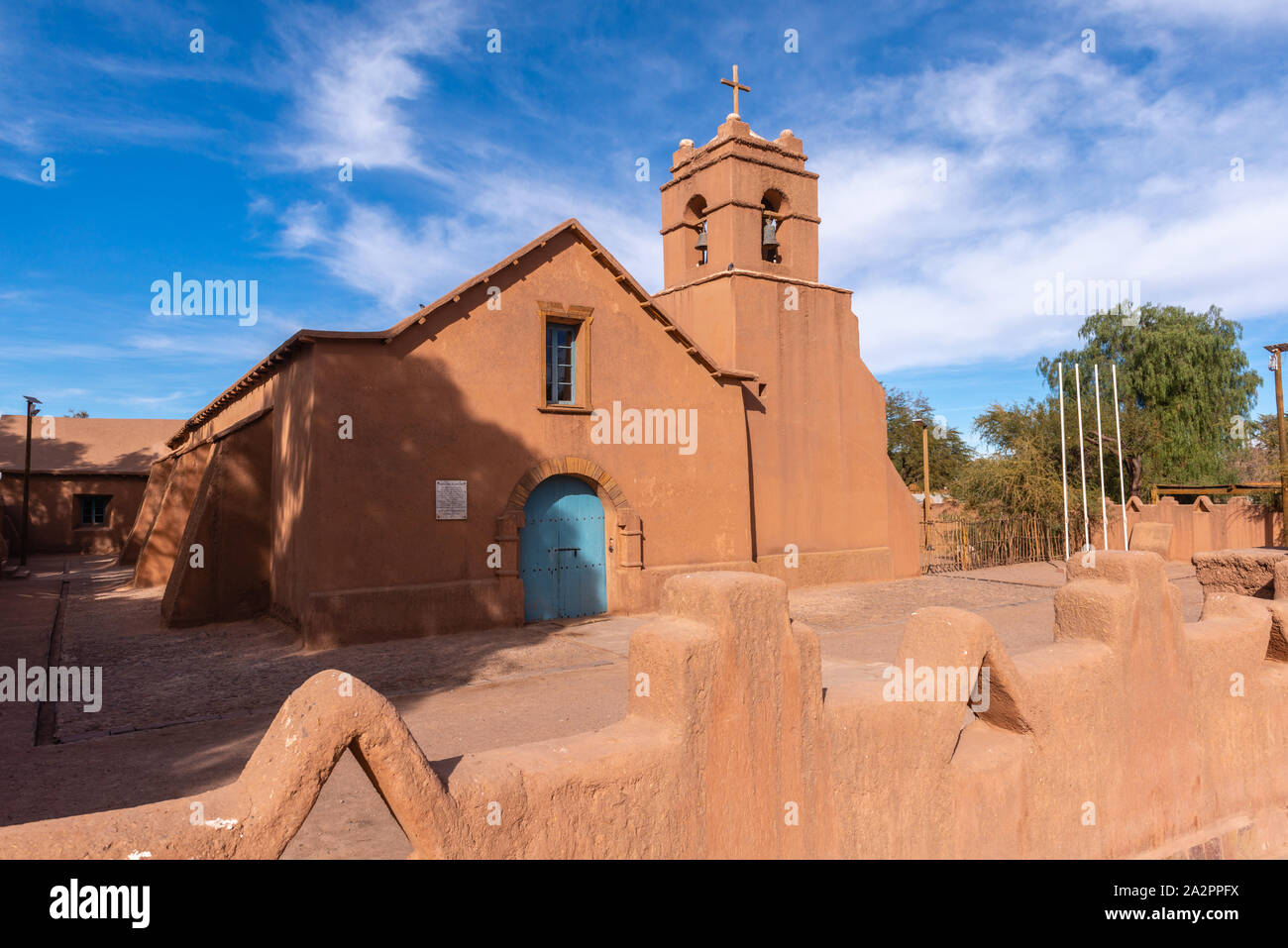 La Iglesia de San Pedro De AtacamaSan Pedro de Atacama o la chiesa di San Pedro de Atatcama, Anden, Región de Antofagasta, Repubblica del Cile America Latina Foto Stock