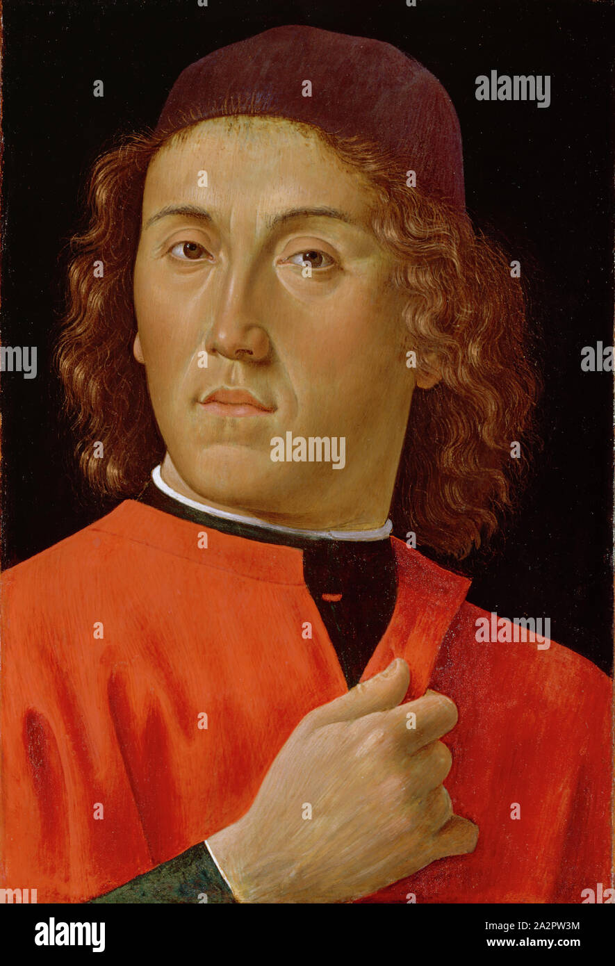 Domenico Ghirlandaio, italiano, tra 1448 e 1449 - 1494, giovane, tra il 1448 e il 1494, olio su pannello in legno, senza cornice: 13 × 9 poll. (33 × 22,9 cm Foto Stock Domenico Ghirlandaio, italiano, tra 1448 e 1449 - 1494, giovane, tra il 1448 e il 1494, olio su pannello in legno, senza cornice: 13 × 9 poll. (33 × 22,9 cm Foto Stock