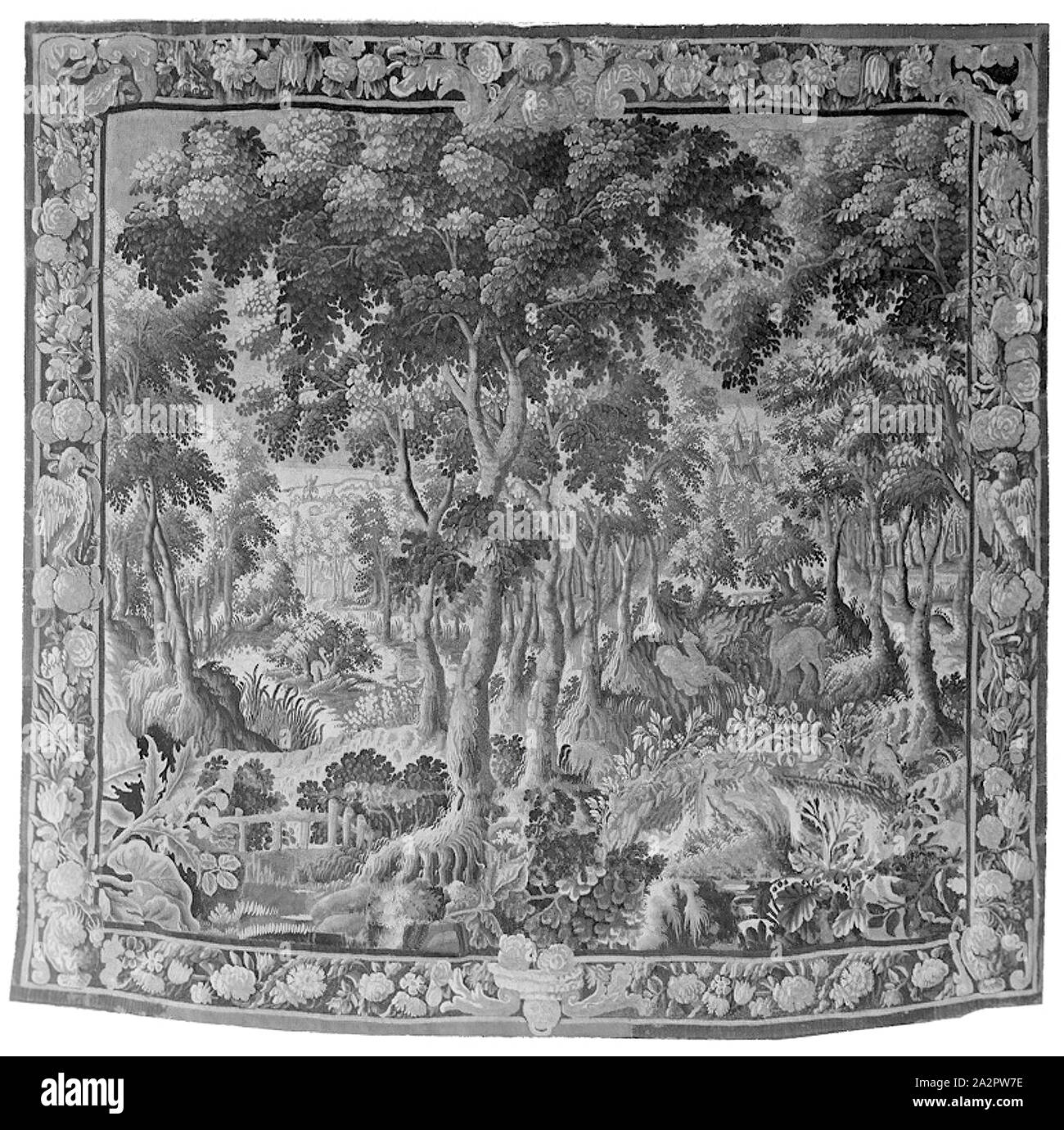 Sconosciuto (fiammingo), verdure, XVIII secolo, complessivo: 108 × 116 pollici (274.3 x 294.6 cm Foto Stock