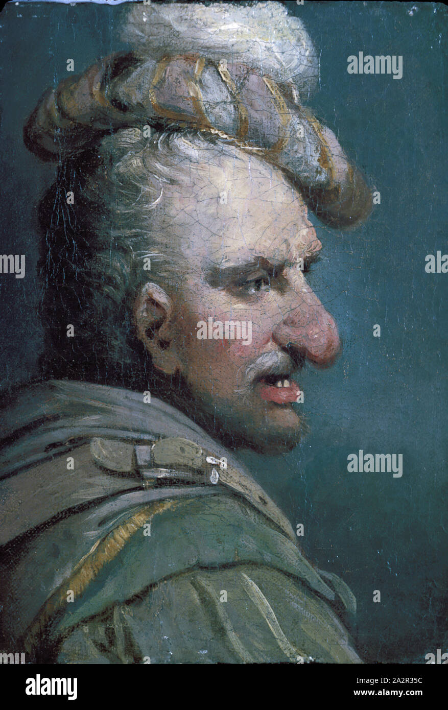 John Hamilton Mortimer, Inglese, 1741-1779, Bardolfo, 1775/1776, olio su tela, montato su pannello in legno, 9 7/8 x 7 1/2 (25.1 x 19.1 Foto Stock John Hamilton Mortimer, Inglese, 1741-1779, Bardolfo, 1775/1776, olio su tela, montato su pannello in legno, 9 7/8 x 7 1/2 (25.1 x 19.1 Foto Stock