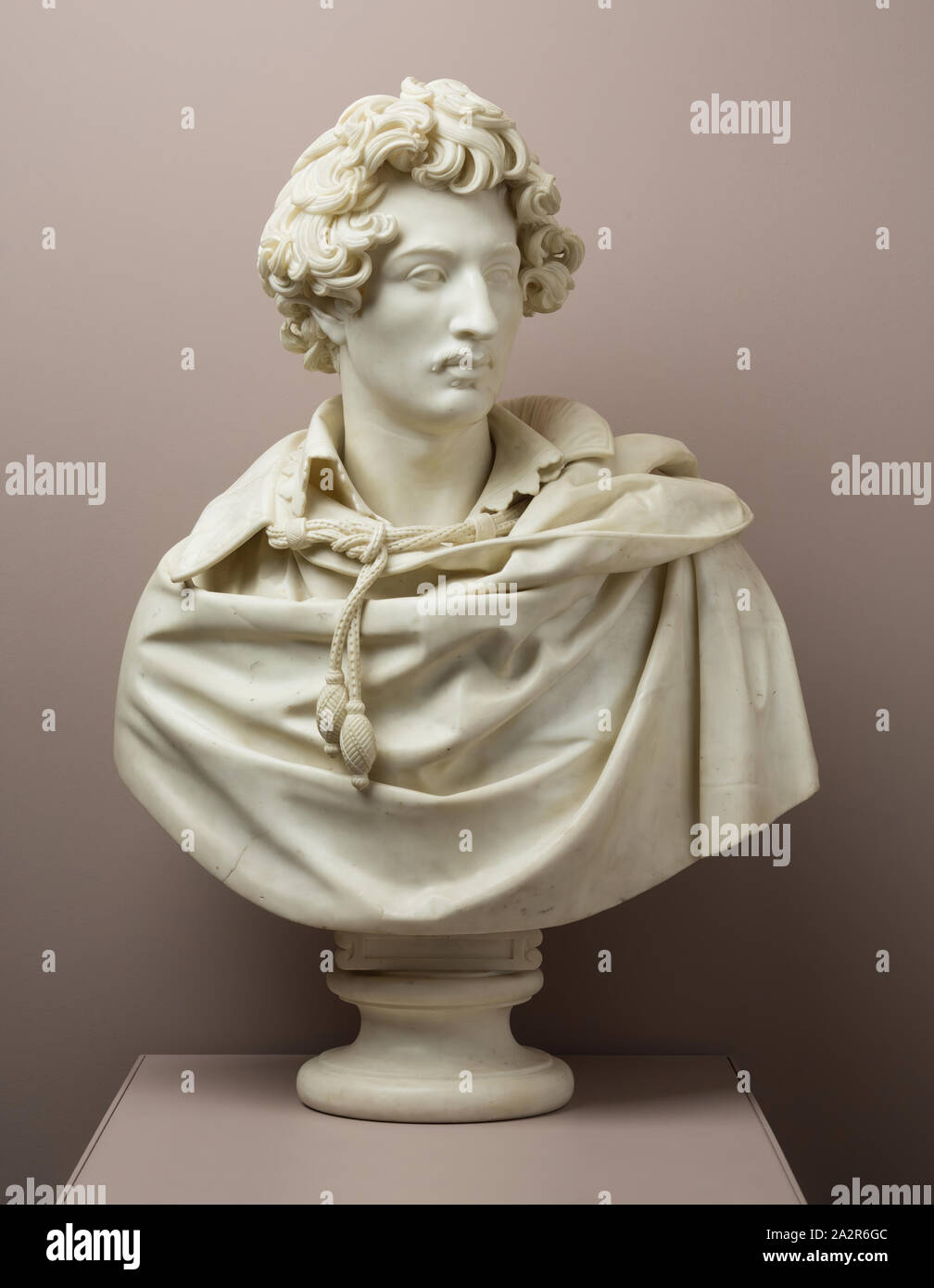 Jean Baptiste Joseph De Bay, Francese, 1779-1863, Sconosciuto uomo, tra il 1779 e il 1863, marmo, complessivo: 80 5/8 × 23 × 16 1/8 pollici (204.8 × 58,4 × 41 cm Foto Stock