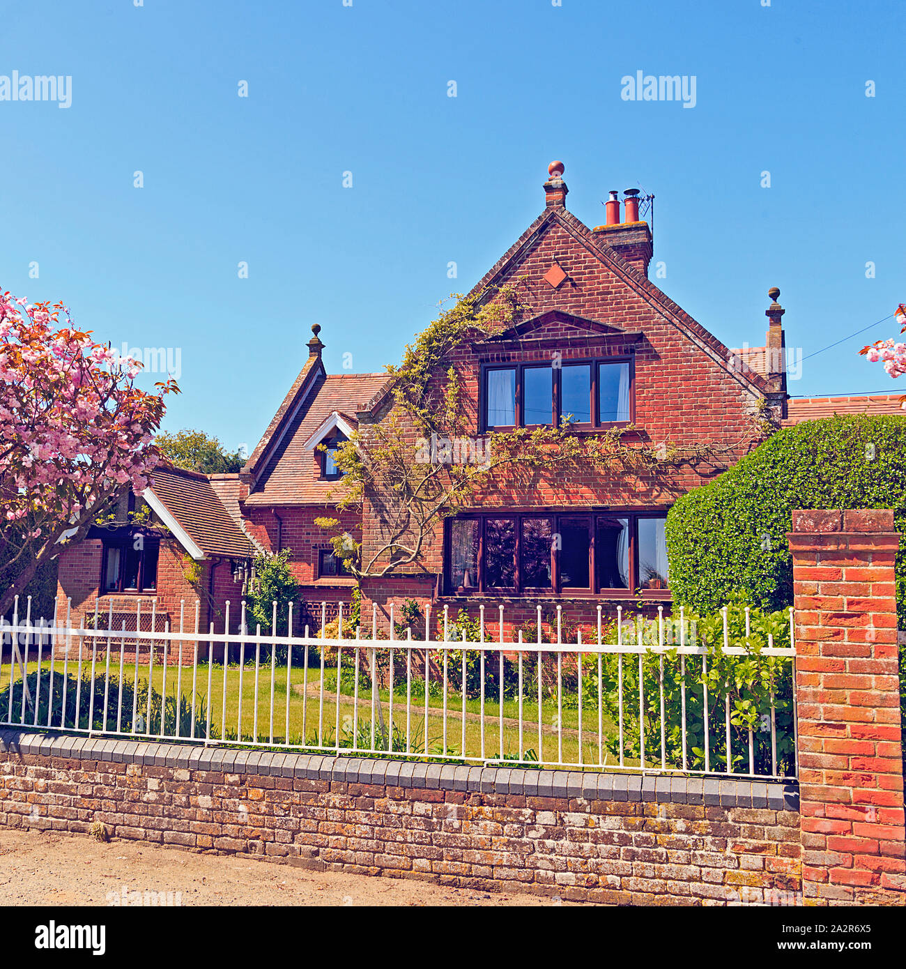 The Old School House nel villaggio di Knapton, Norfolk, Inghilterra, Regno Unito Foto Stock