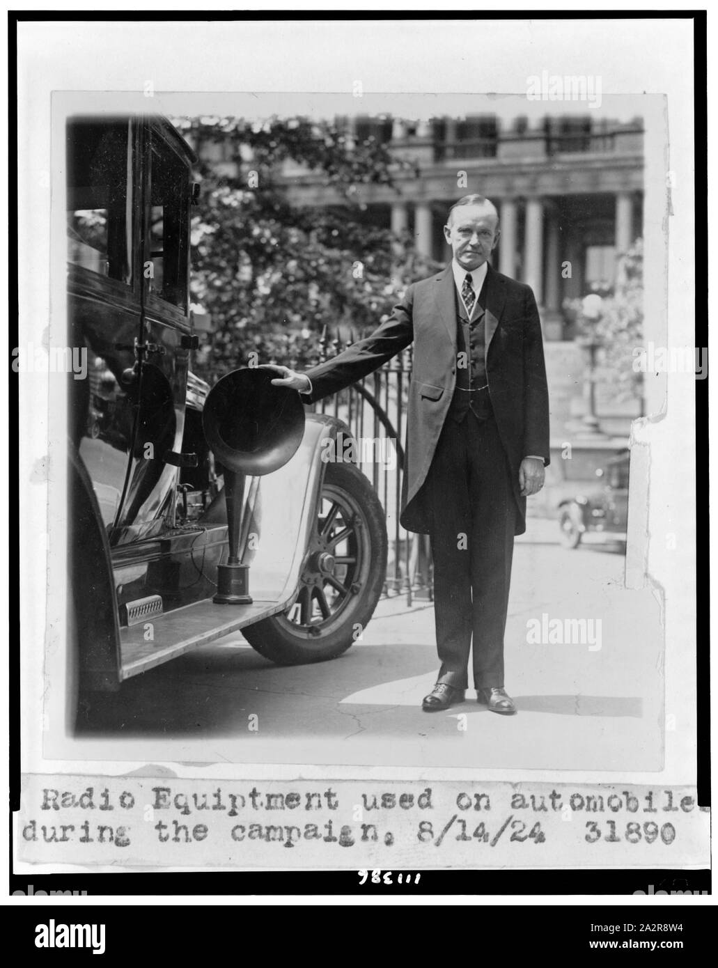 Apparecchiature radio utilizzate sulle automobili durante la campagna Foto Stock