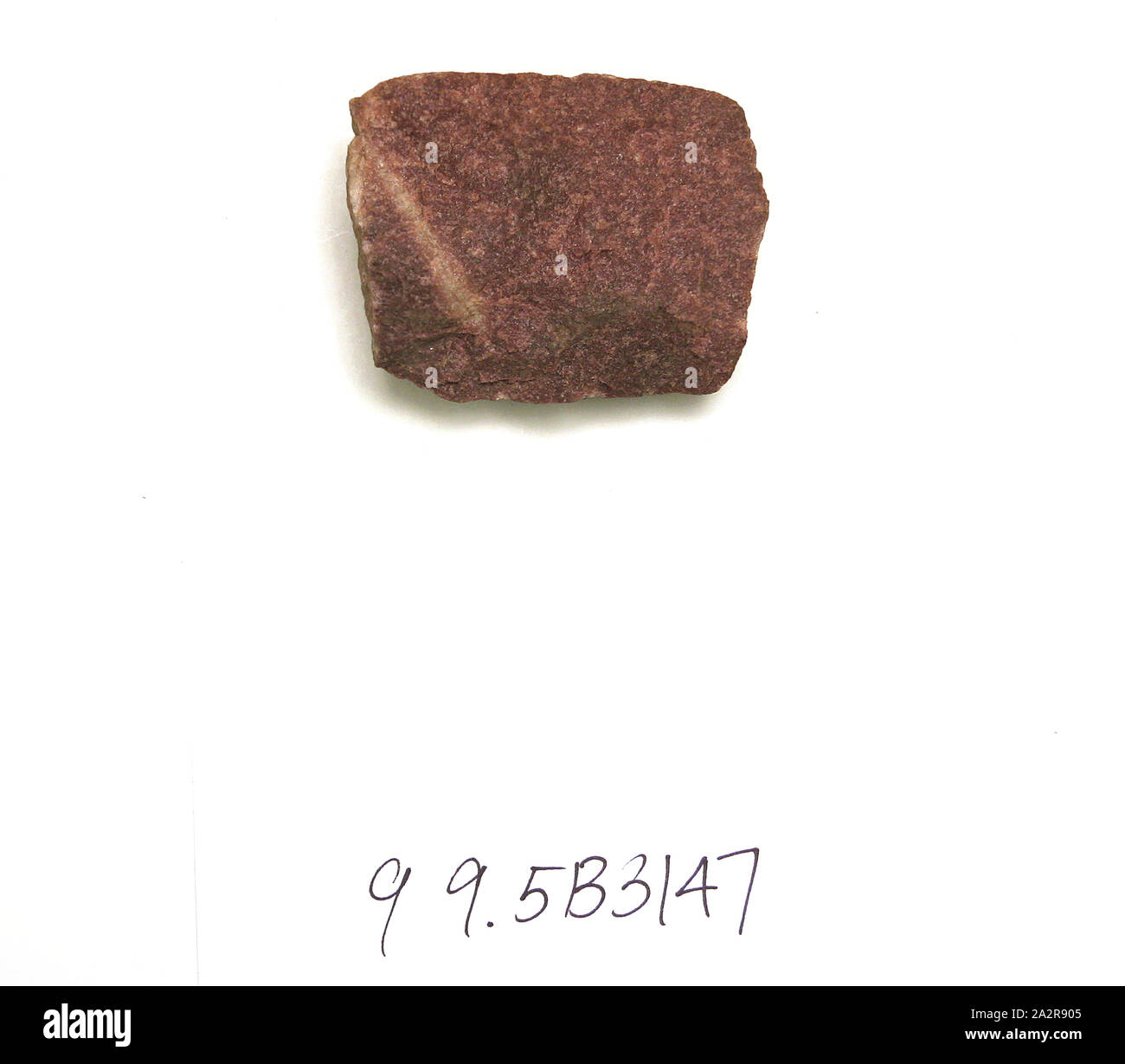 Europeo, campione di roccia, Jasper(?), 2 1/8 x 1 5/8 x 3/4 in Foto Stock