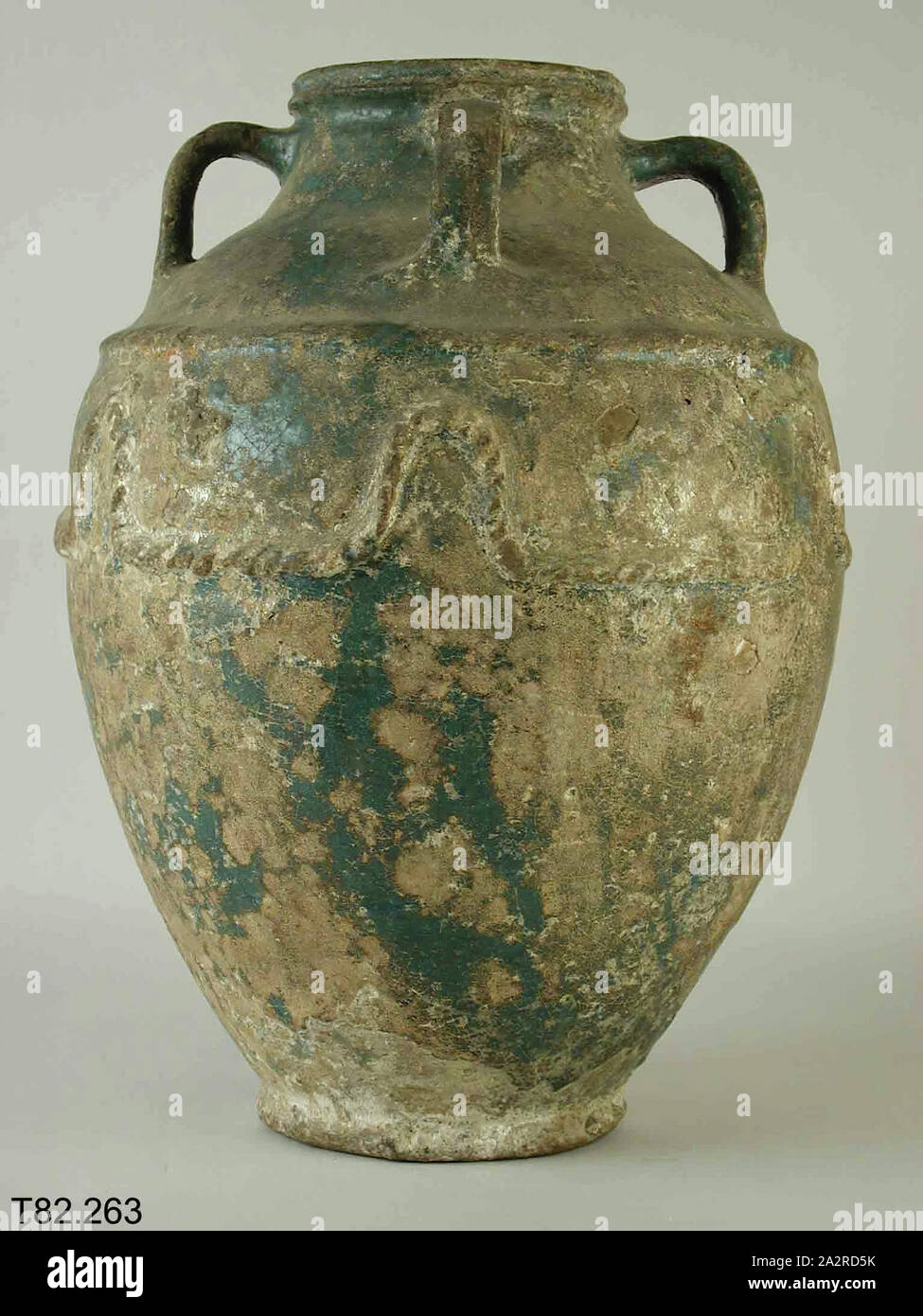 Islamica, iraniani, Storage Jar, tra 700 e 900, terracotta invetriata, complessivo: 17 × 13 pollici (43,2 × 33 cm Foto Stock