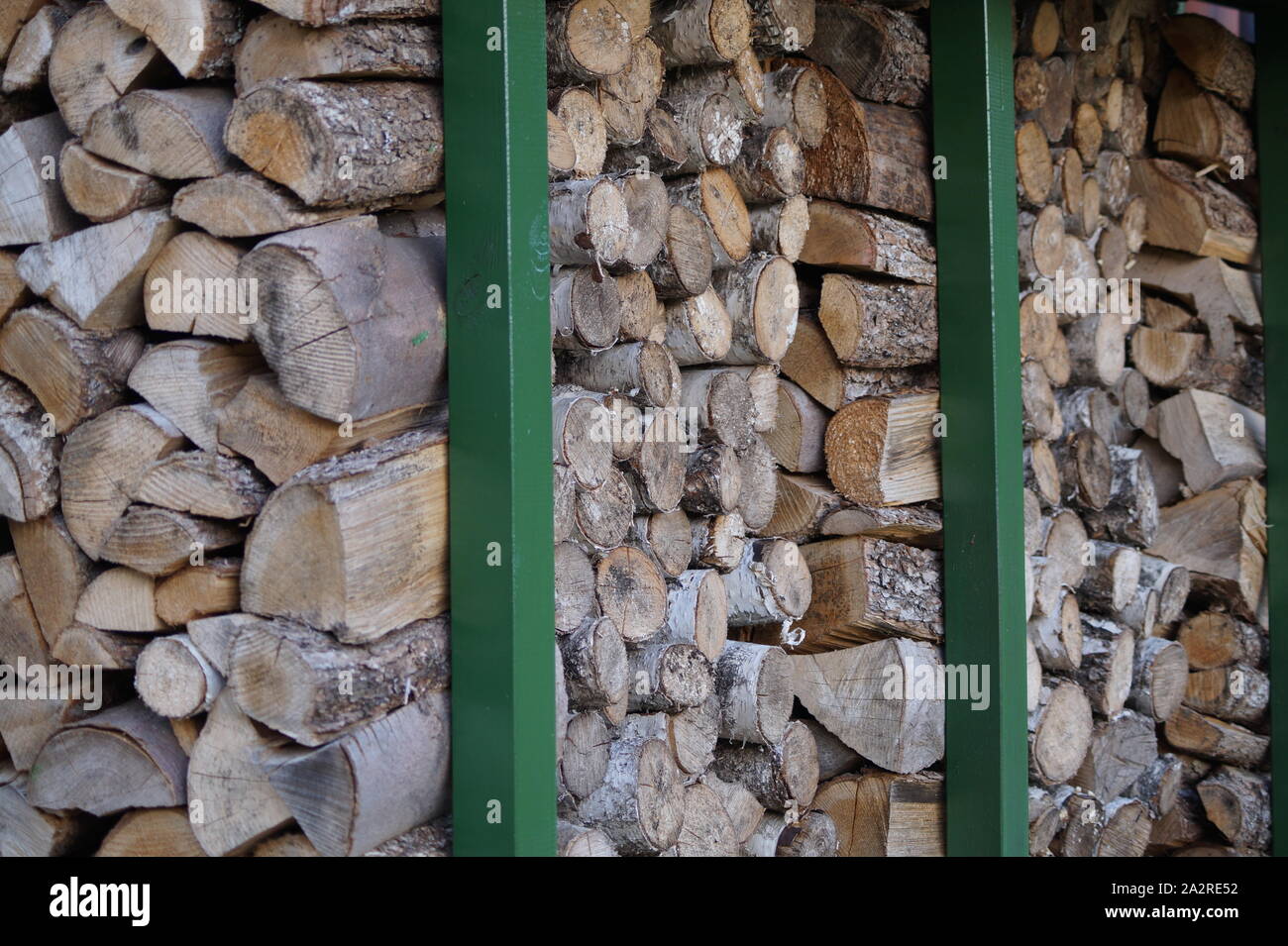 Camino a secco il legno Foto Stock