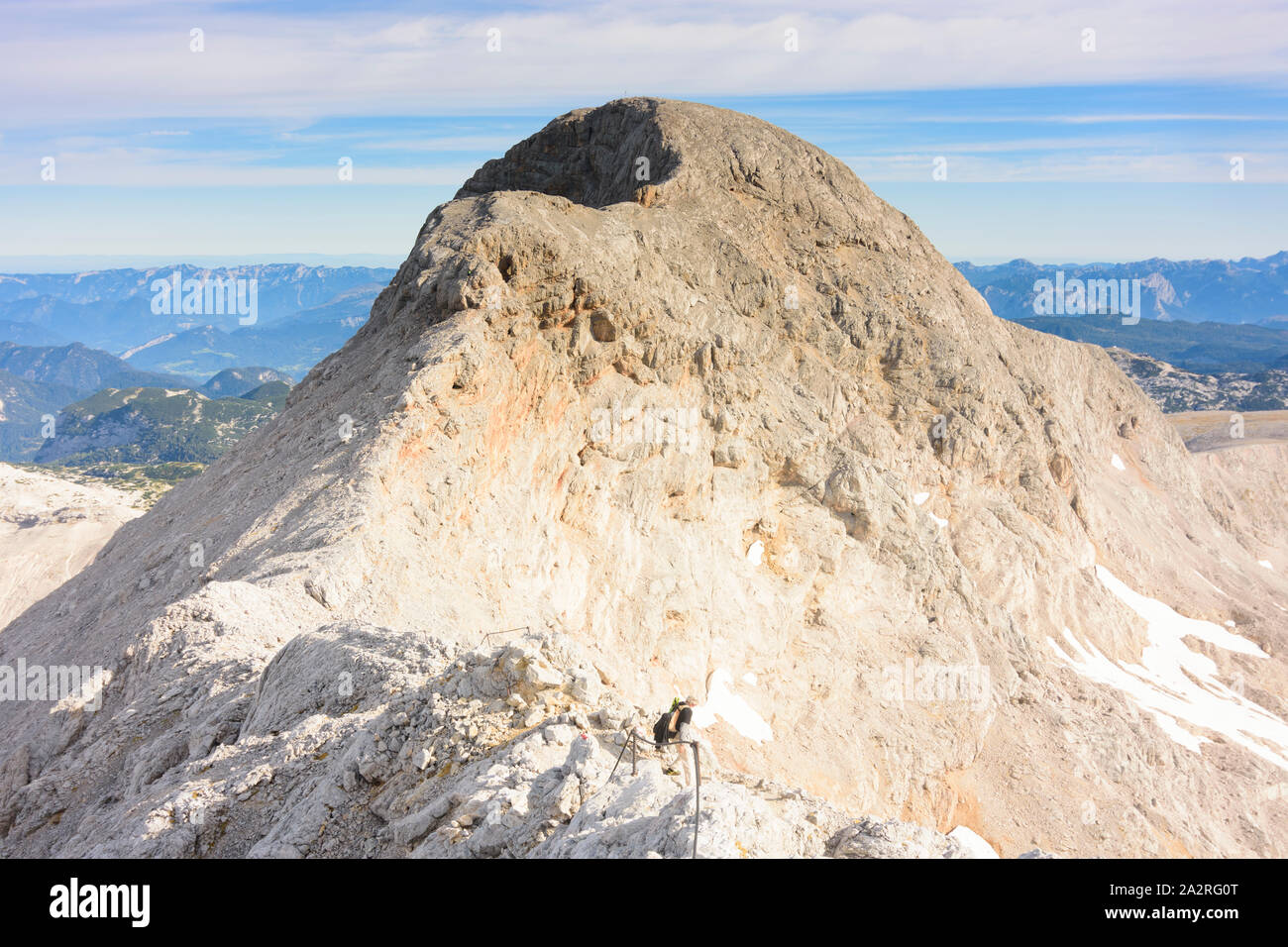 Monti Dachstein: vertice Hoher Gjaidstein nel Salzkammergut, Oberösterreich, Austria superiore, Austria Foto Stock