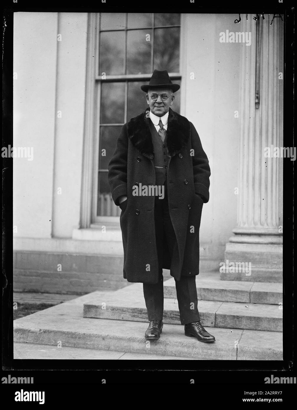 Ran... Olds, Pres. del reo Motor Car Co. di Lansing, Mich, chiamando al White House, Gen 7 Foto Stock