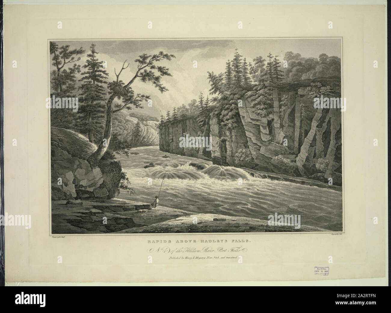 Rapids sopra Hadleys cade / dipinta da W.G. Parete ; incisi da I. Hill. Foto Stock