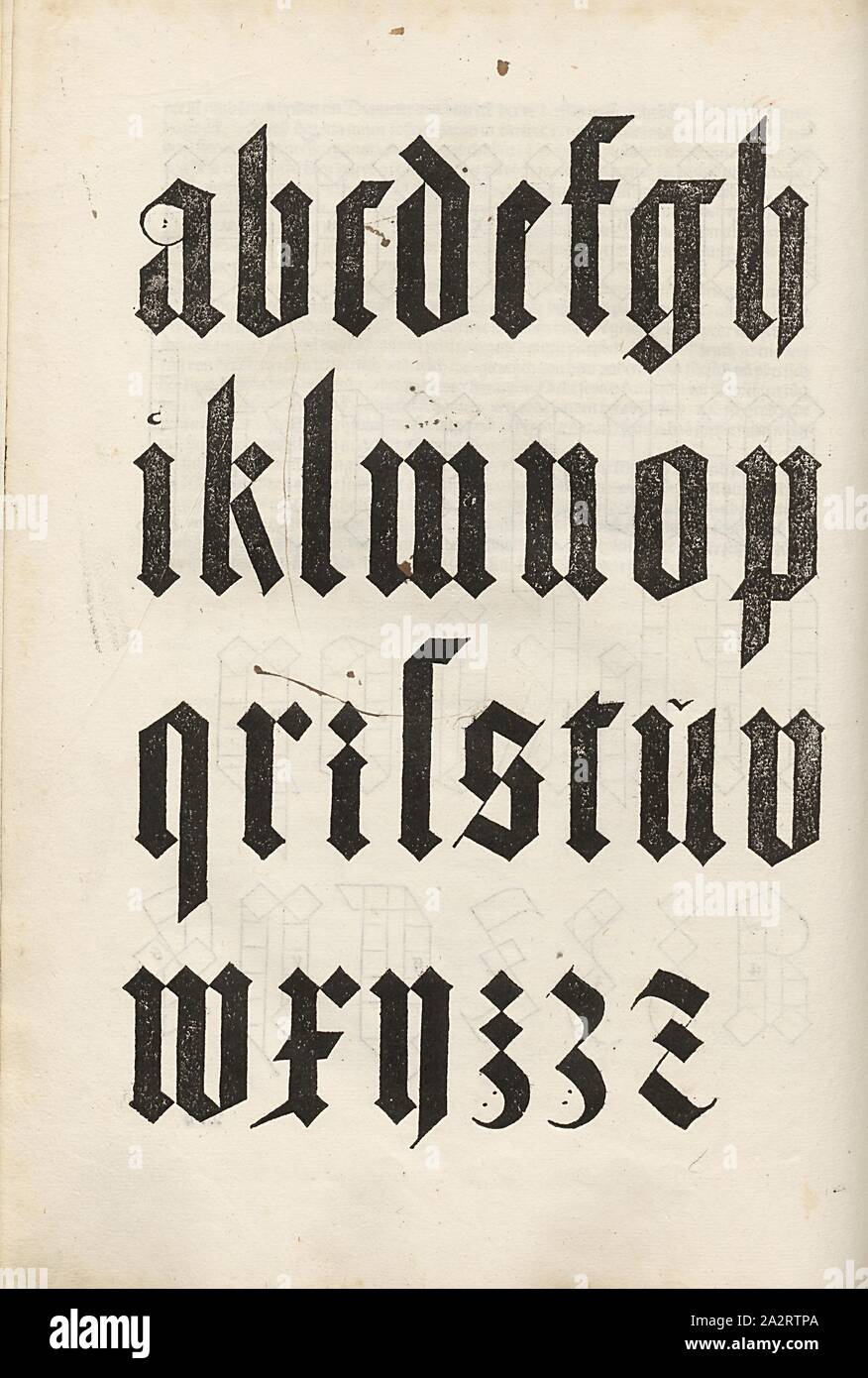 Dürer frattura, Lettera Bordo, F. 69r, p. 142, Dürer, Albrecht, 1525, Albrecht Dürer: Underweysung der Messung, mit dem Zirckel und Richtscheyt, in Linien ebnen unnd gantzen Corporen. [Nürnberg], [s. n.], [1525 Foto Stock