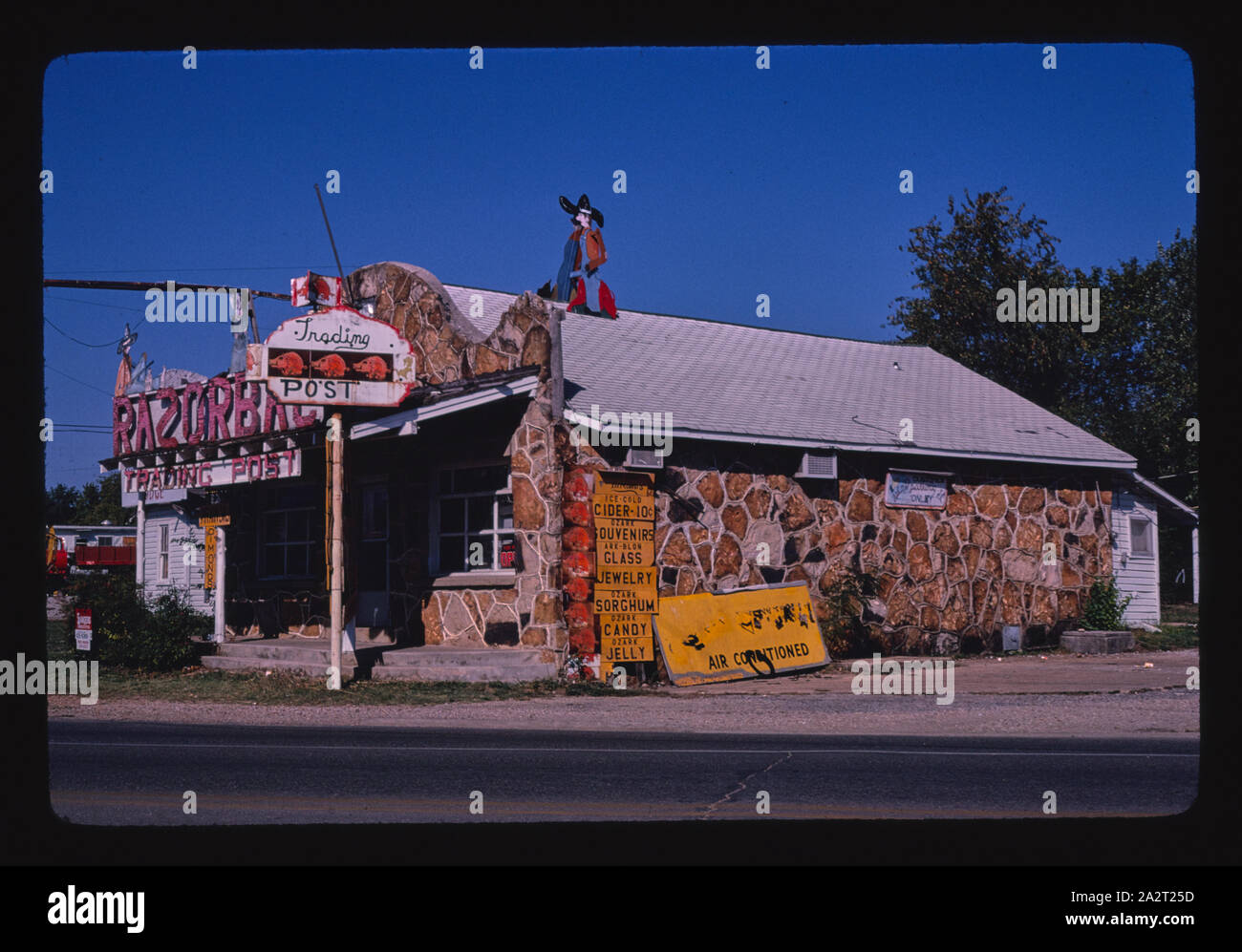 Razorback Trading Post, Route 62, la casa di montagna, Arkansas Foto Stock
