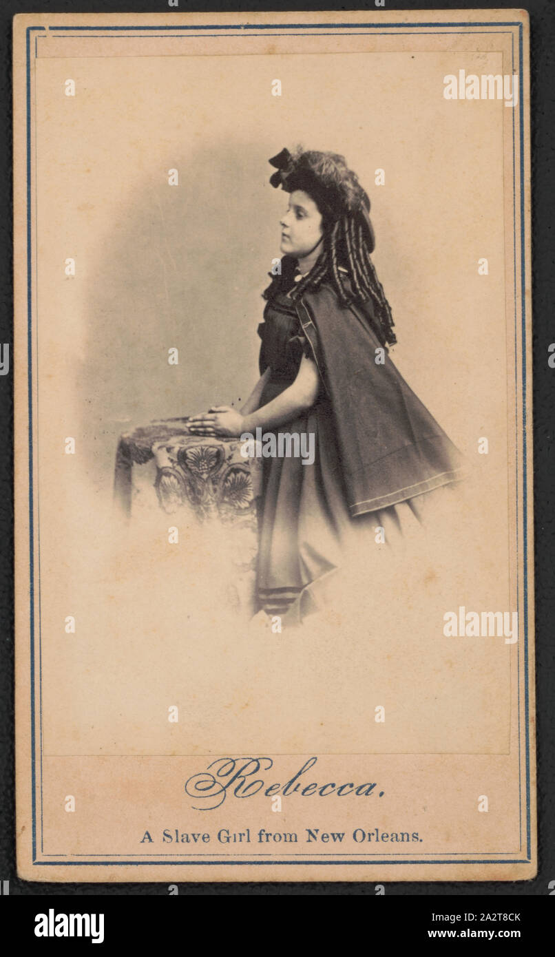 Rebecca, schiava da New Orleans / fotografata da M.H. Kimball, 477 Broadway, N.Y. Foto Stock