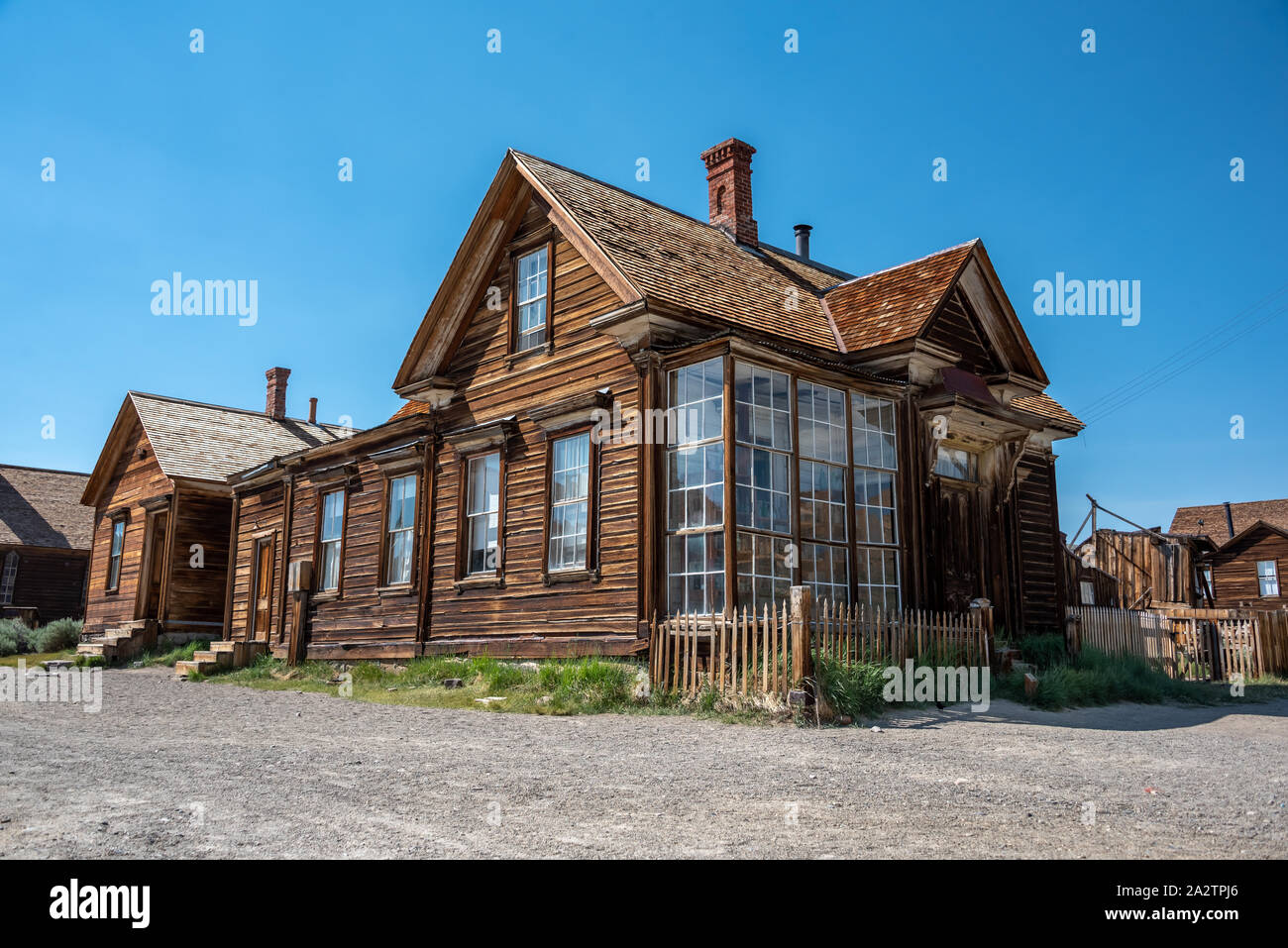 James Stuart Caino home in Bodie. Caino è il principale proprietario della proprietà di ora città fantasma. Alcuni ritengono che questo Parlamento di essere ossessionato dal fantasma di Foto Stock