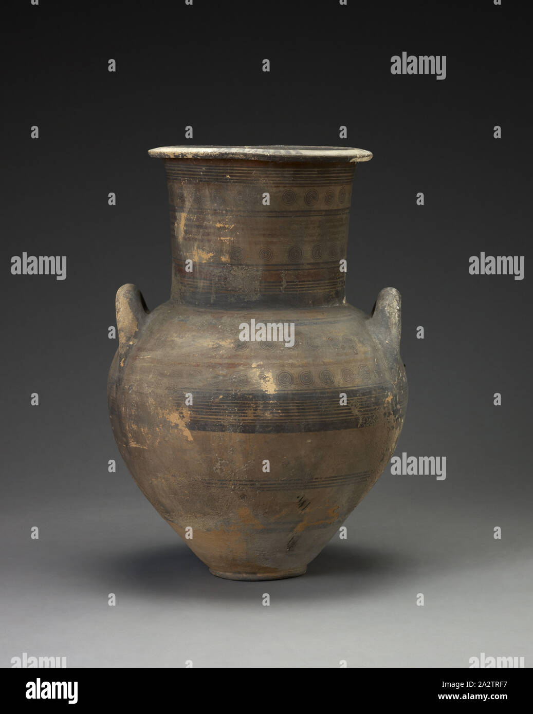 Anfora, cipriota, pigmento, argilla, 27-1/2 x circa 18 (diam.)., antica arte del Mediterraneo Foto Stock