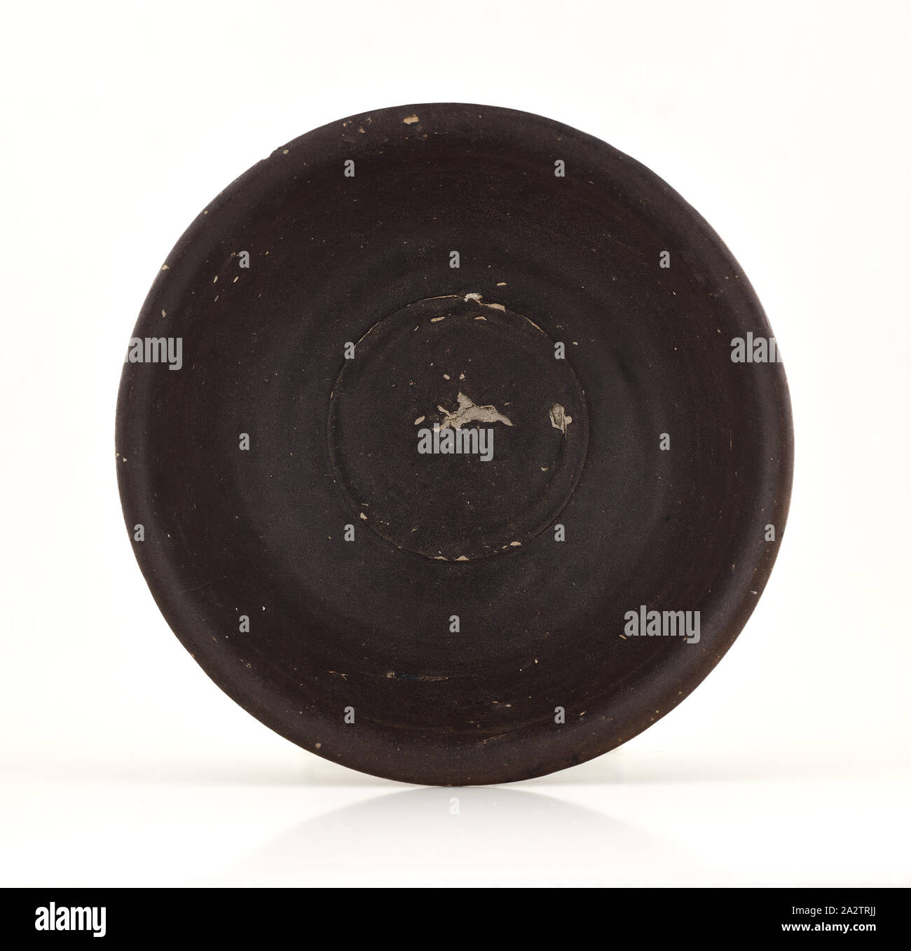 Ciotola, smalto marrone, 2-11/16 h, 6-1/8 d'Arte Asiatica Foto Stock