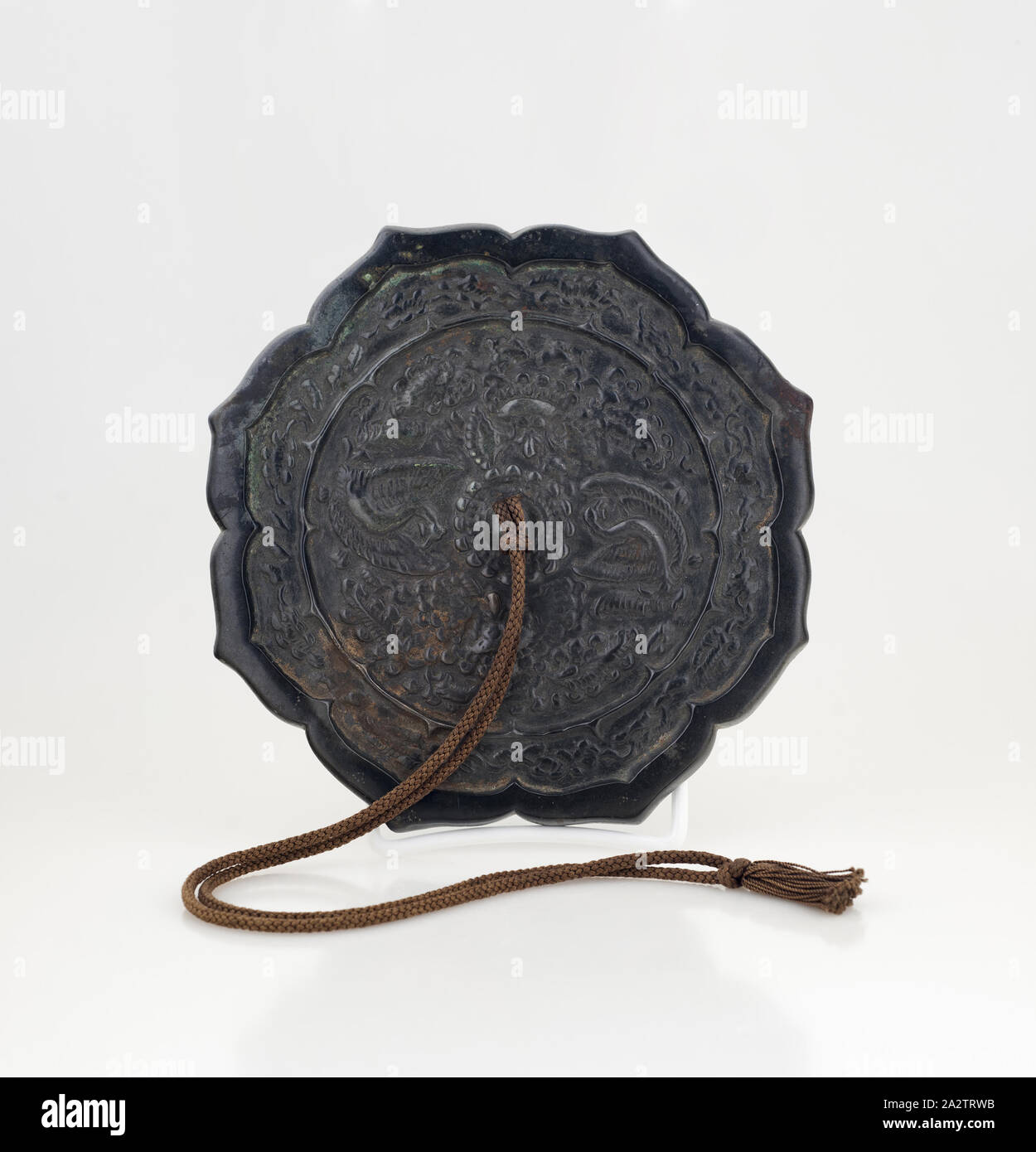 Specchio, 618-907, bronzo, diam. 6-1/2, Arte Asiatica Foto Stock