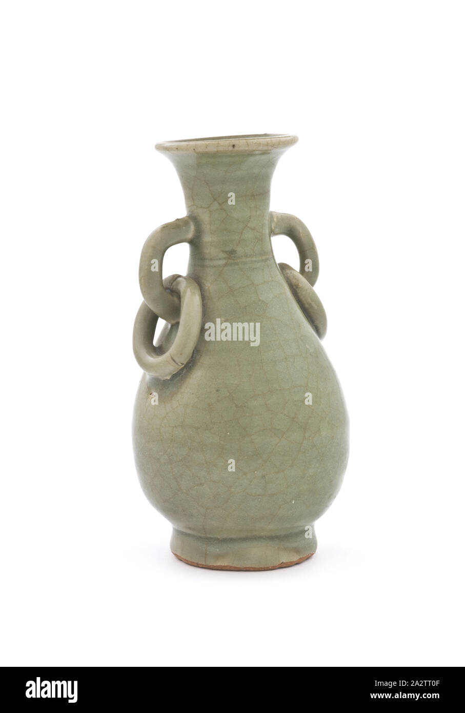 Vaso, dinastia Yuan, dinastia Yuan, 1275-1399, gres porcellanato, 6-1/8 x 3-1/4 x 3-1/4 in., Arte Asiatica Foto Stock