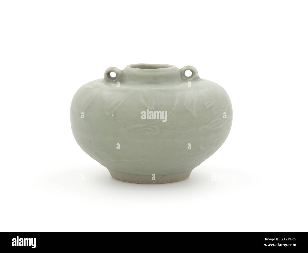 Jar, smalto celadon, 3 in., Arte Asiatica Foto Stock